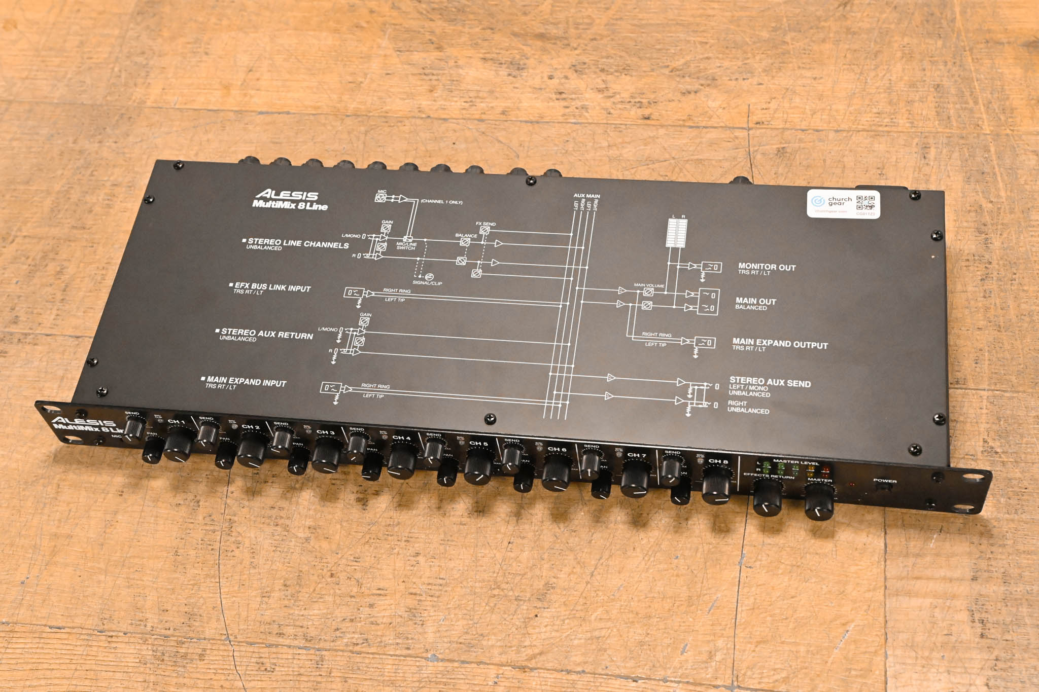 Alesis MultiMix 8 Line Rack Mixer