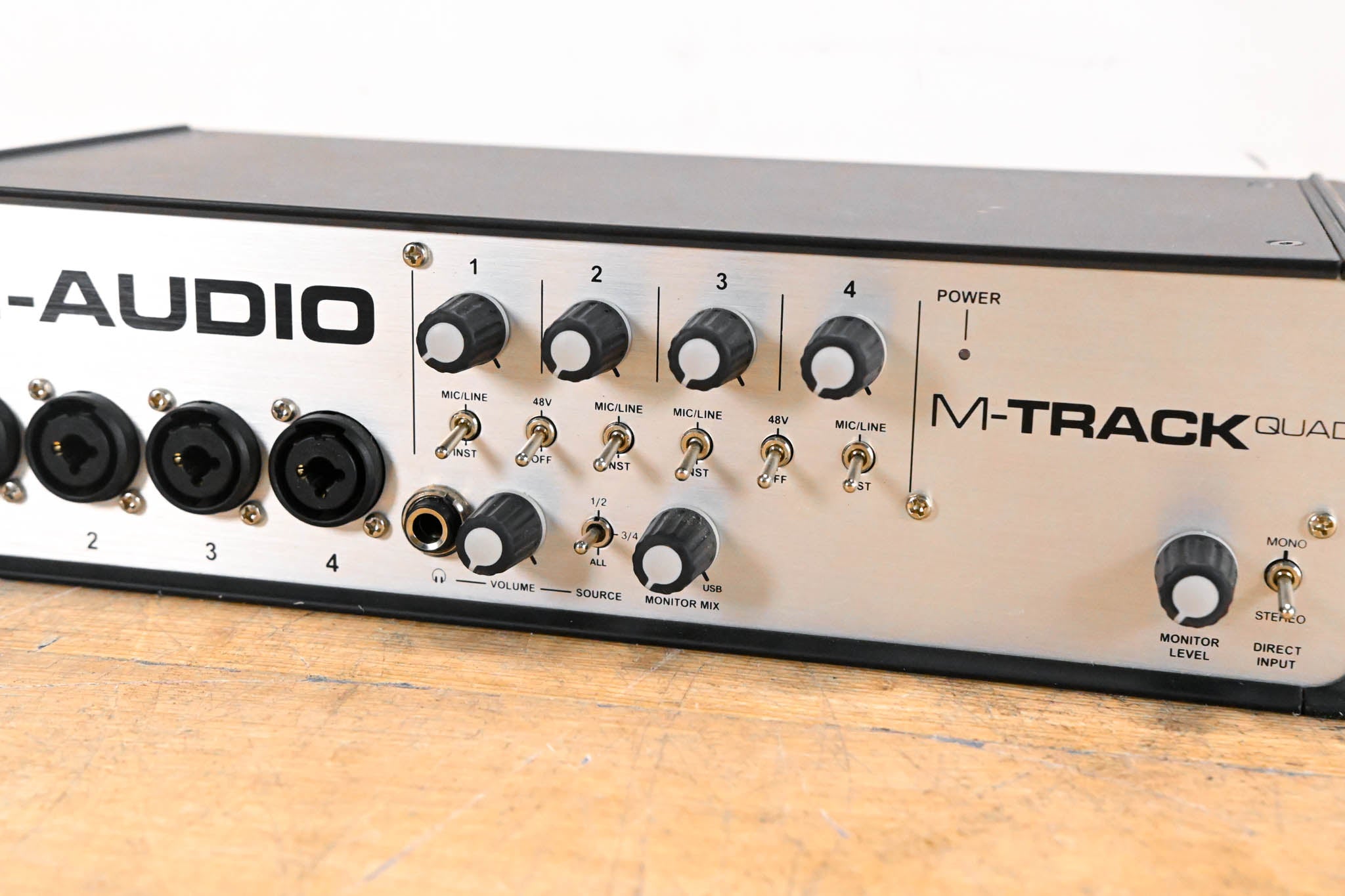 M-Audio M-Track Quad 4x4 USB Audio/MIDI Interface (NO POWER SUPPLY)