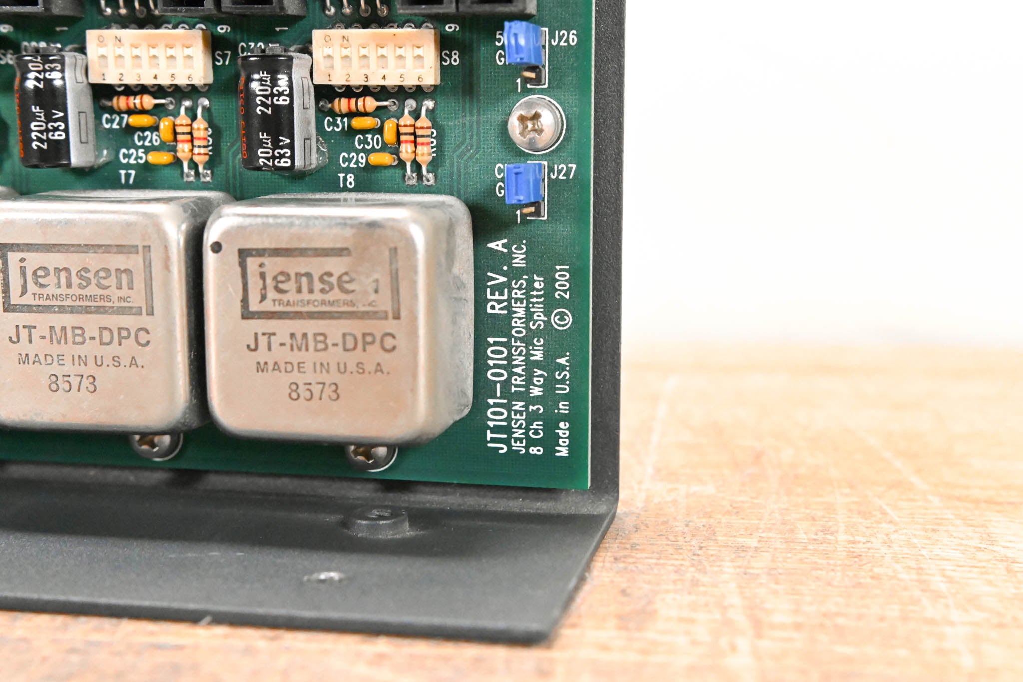 Jensen JT-MS-8N3 8-CH 3-Way Mic Splitter with Phantom Power Circuitry