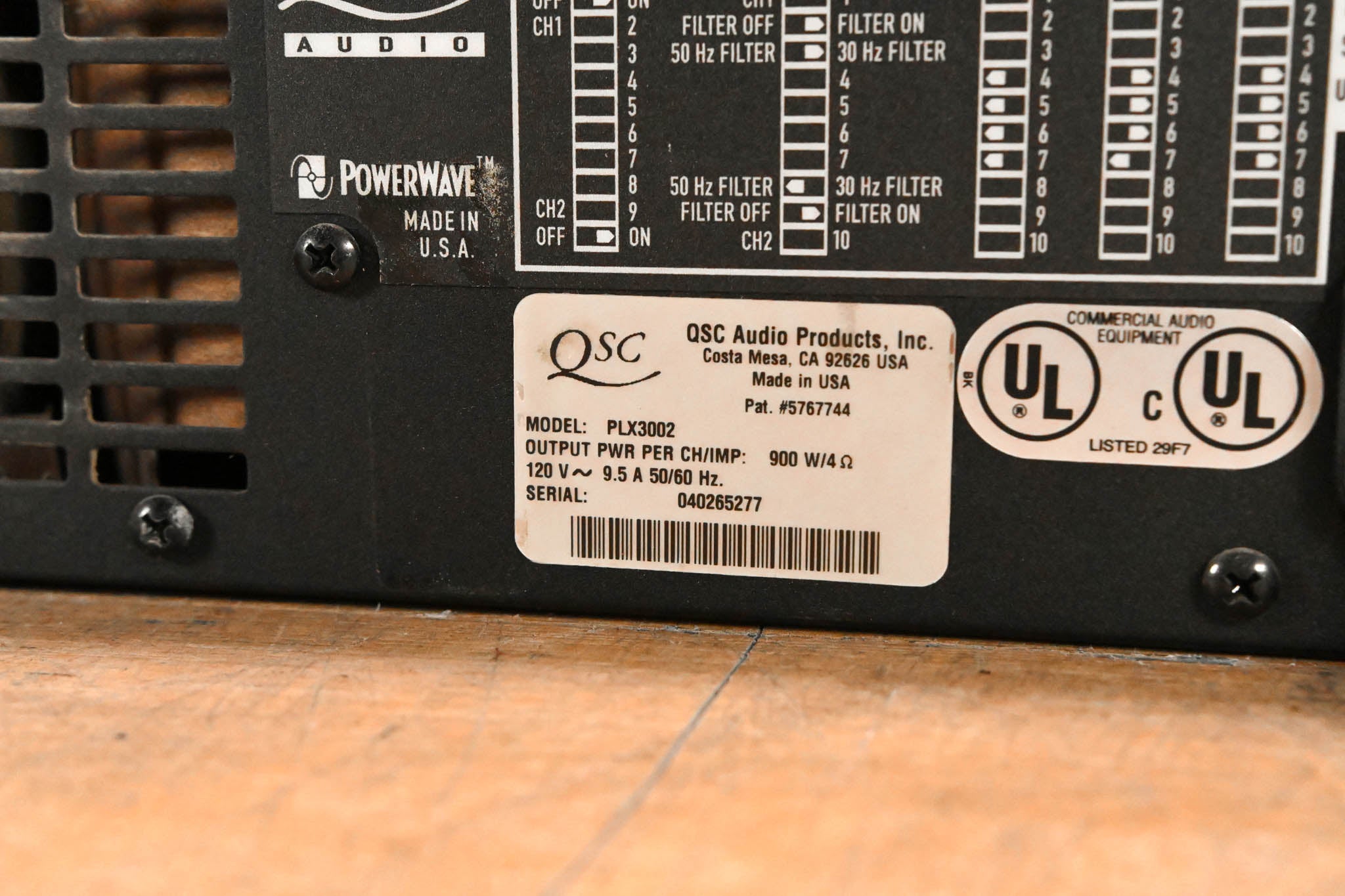 QSC PLX3002 2-Channel Power Amplifier