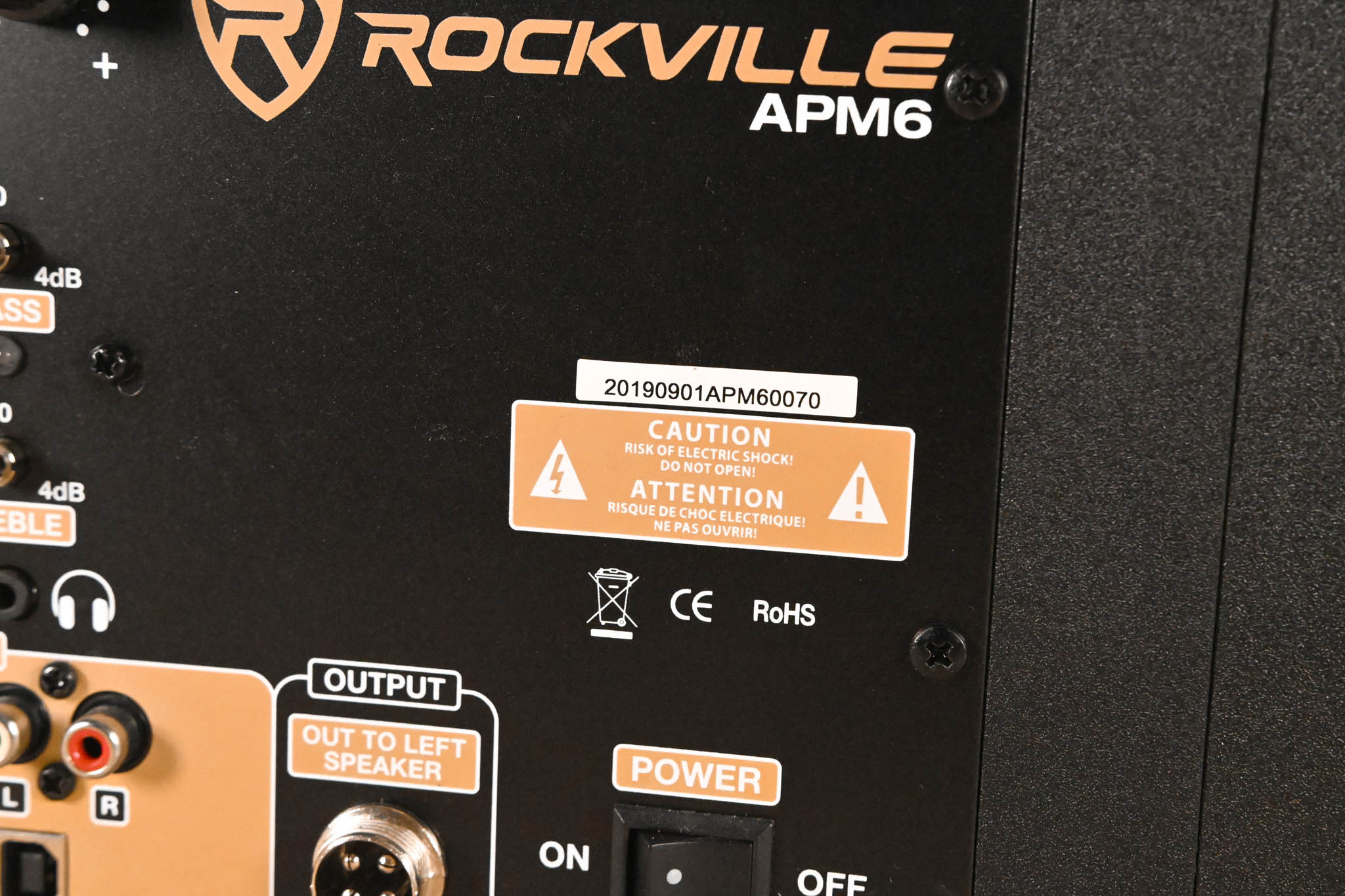 Rockville APM6W 6.5" Bi-Amped Studio Monitor, 350W Peak (PAIR)