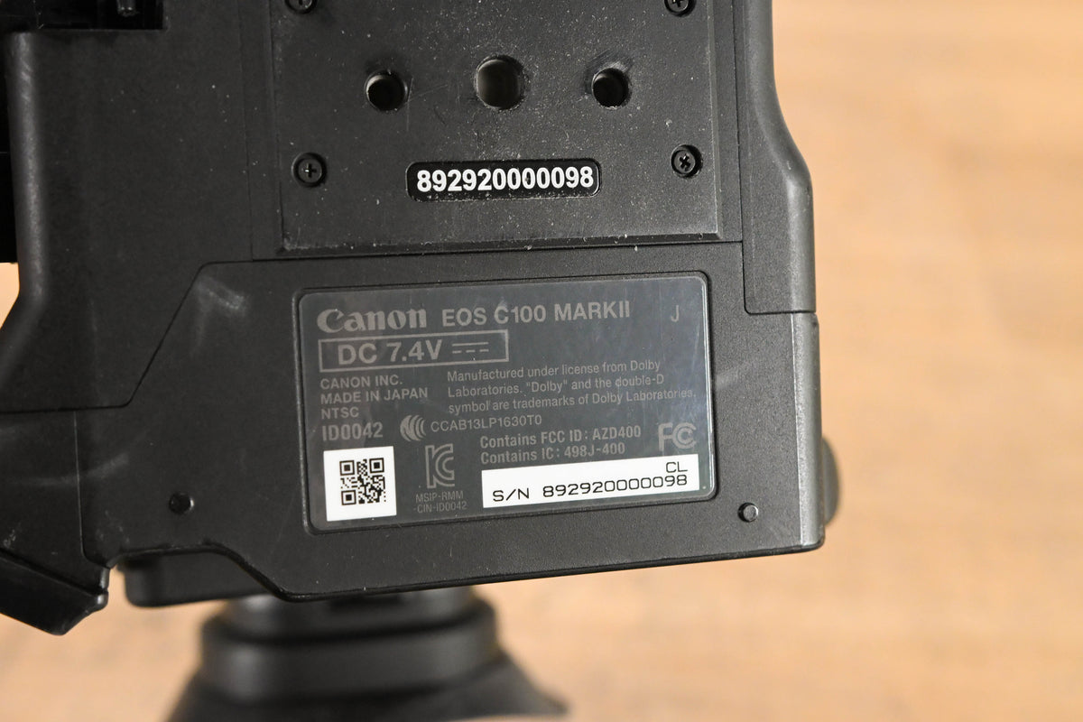Canon EOS C100 Mark II Cinema EOS Camera