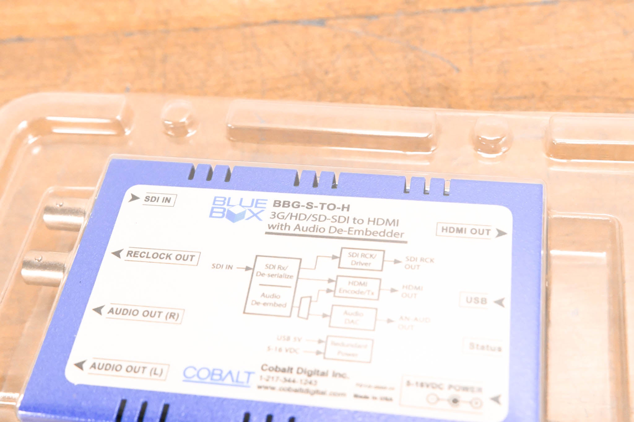 Cobalt BBG-S-TO-H 3G/HD/SD-SDI to HDMI Converter w/ Audio De-Embedder