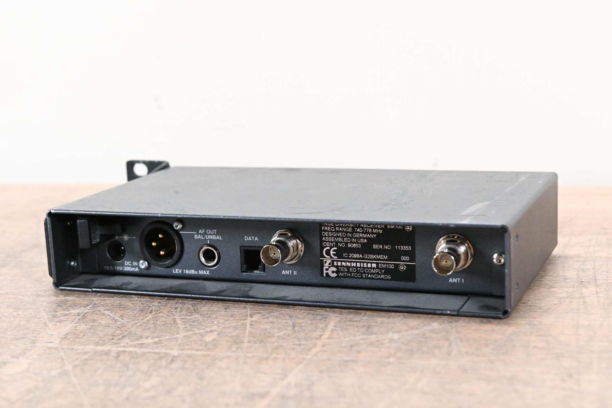 Sennheiser EM 100 G2 Wireless Receiver 740-776 MHz (NO POWER SUPPLY)