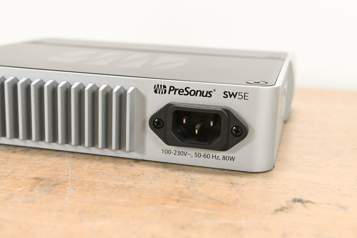 PreSonus SW5E 5-Port AVB Network Switch and Bridge w/ PoE