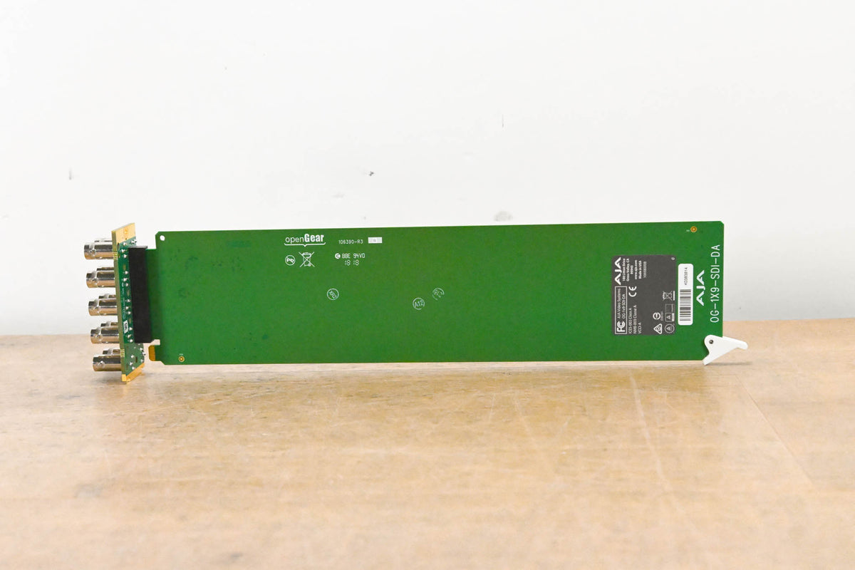 AJA OG-1x9-SDI-DA 9 Output 3G SDI DA Reclocking DA w/ Rear Module