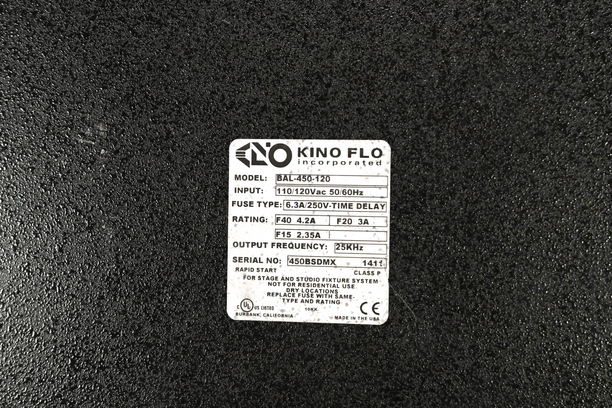 Kino Flo BAL-450 4Bank Ballast