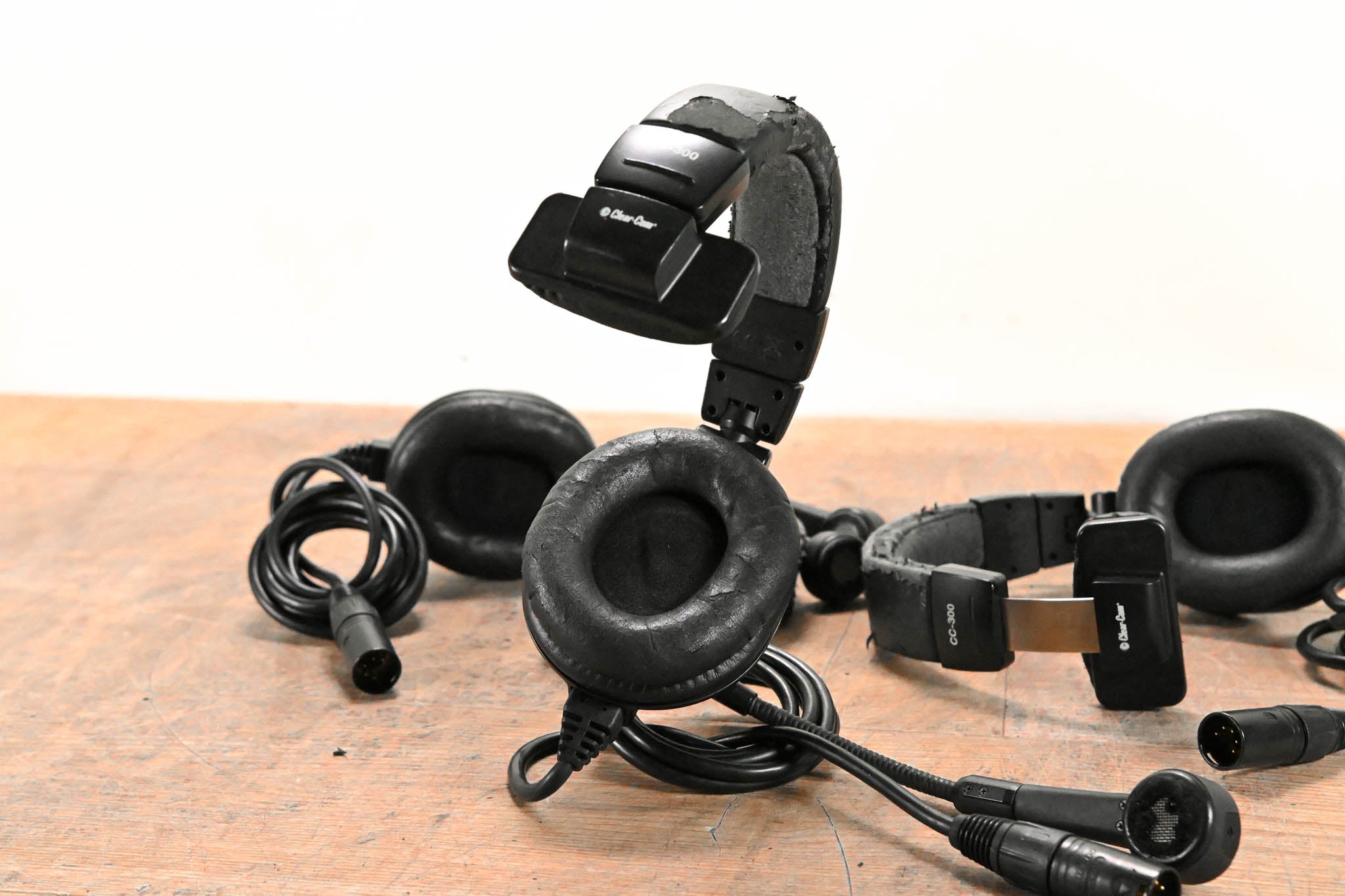Clear-Com CC-300-X5 Single-Ear Headset w/ 5-pin XLR Connector Pack of 3