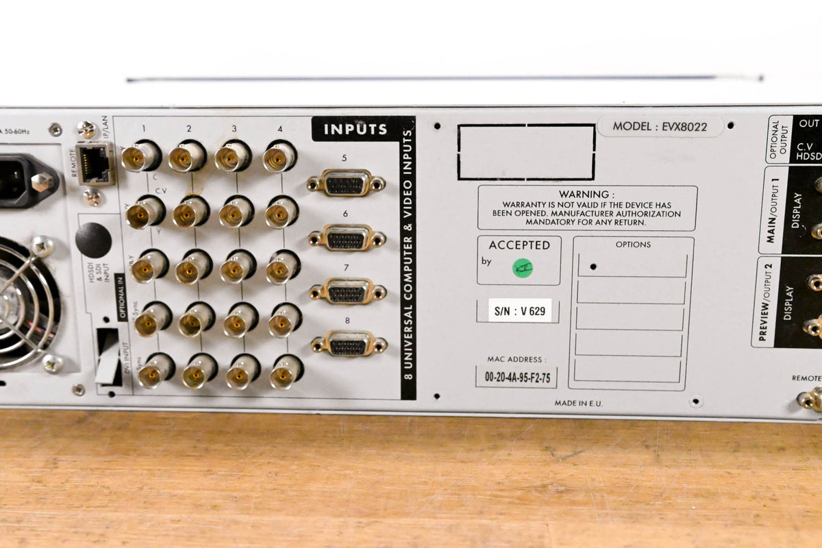 Analog Way EVX8022 EventiX 8x2 Mixer / Seamless Switcher