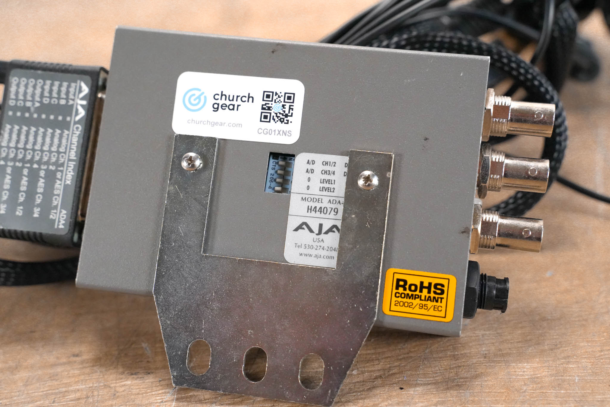 AJA ADA4 4-Channel Bidirectional Audio A/D and D/A Converter (NO PSU)