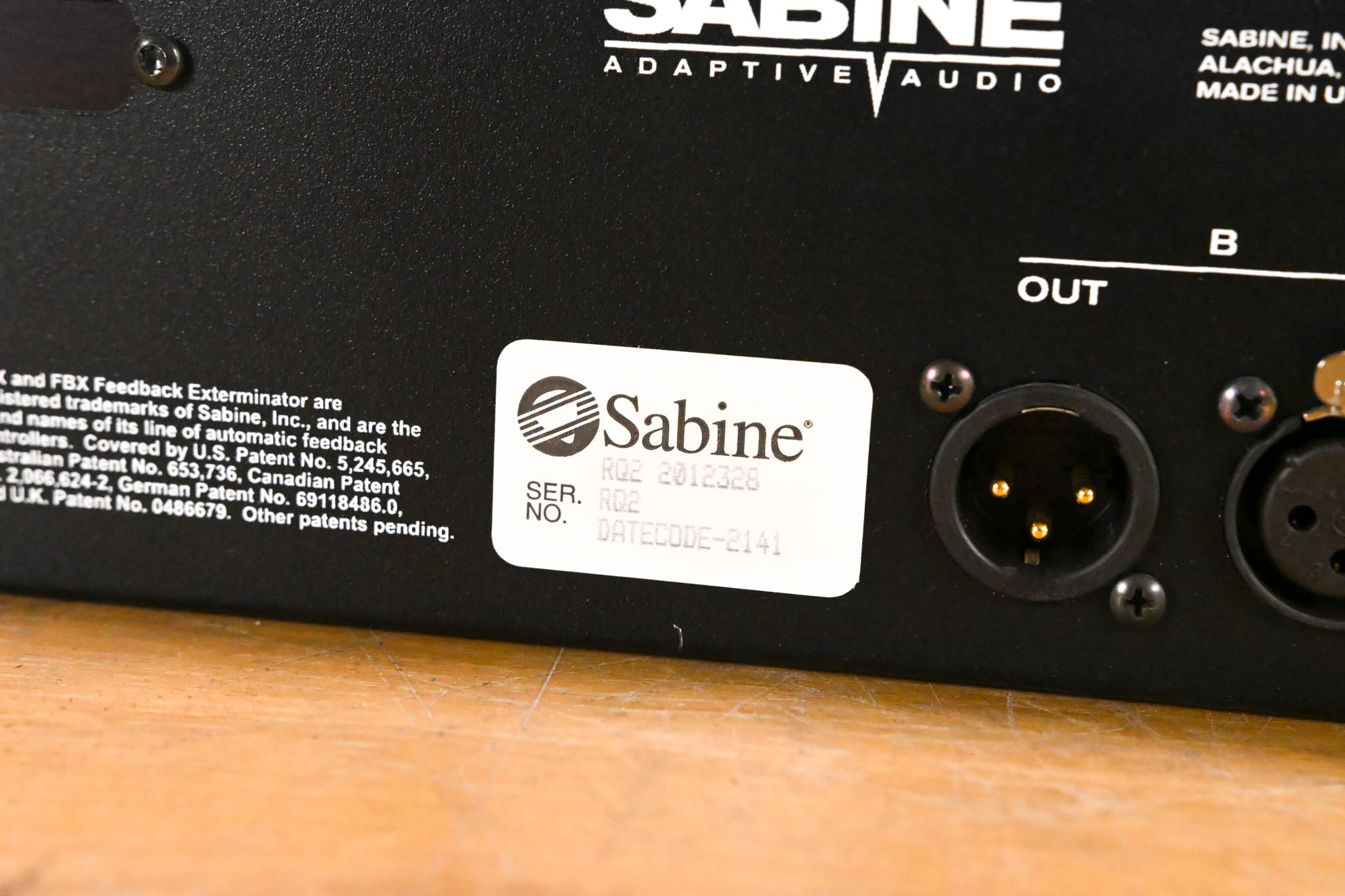 Sabine Real-Q2 Real-Time Adaptive Equalizer