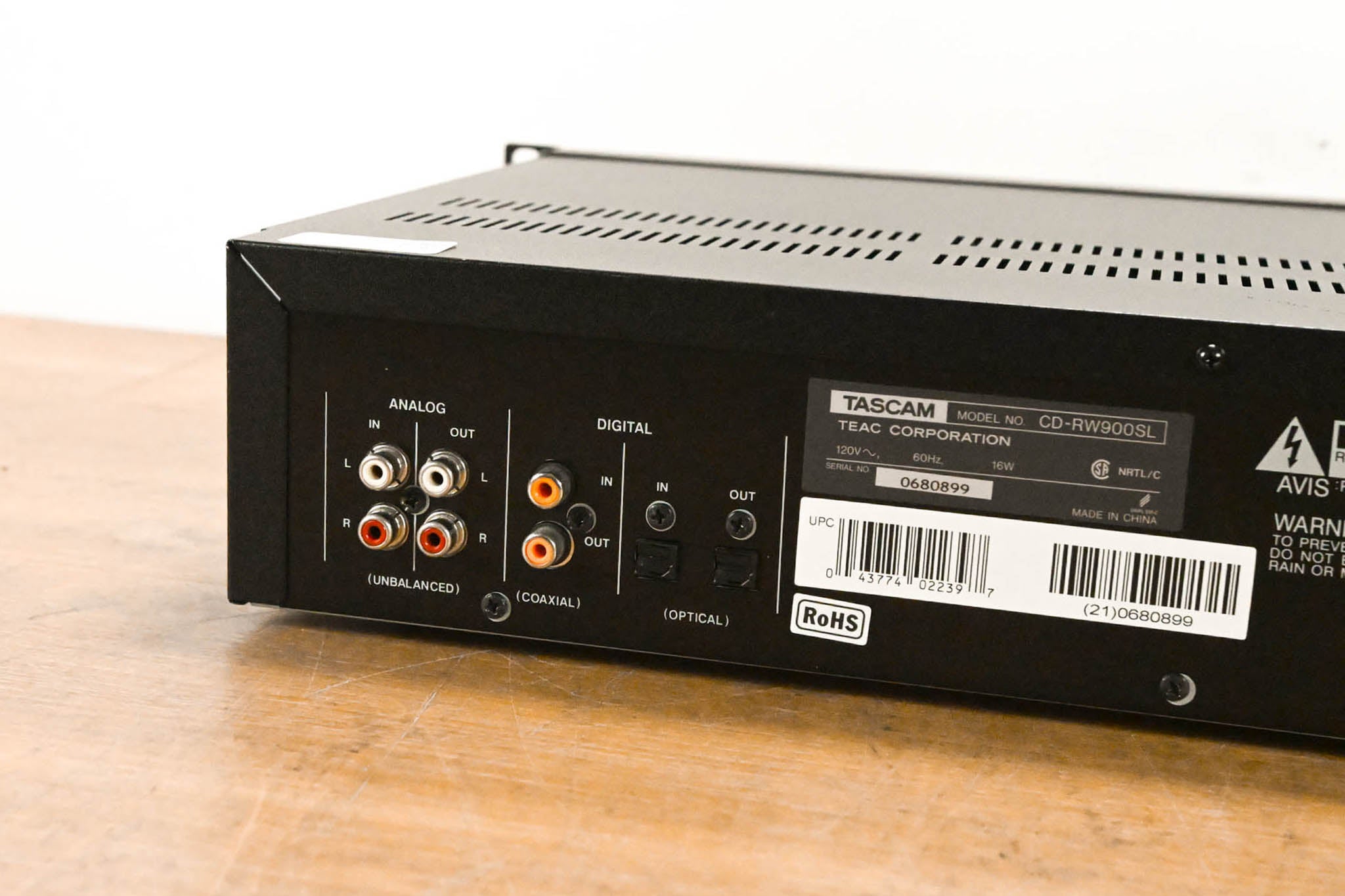 TASCAM CD-RW900SL CD Rewritable Recorder