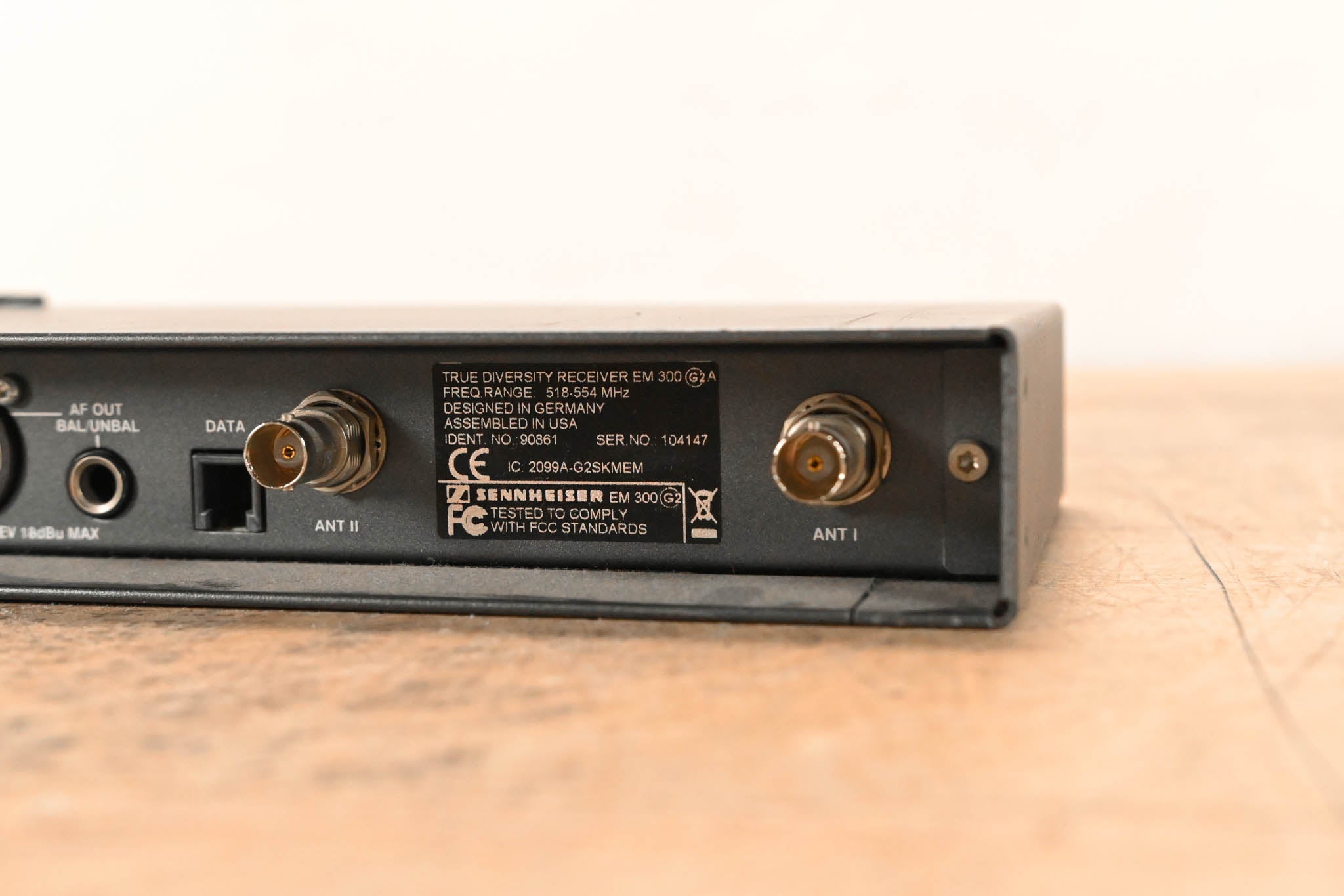 Sennheiser EM 300 G2 Wireless Receiver - 518-554 MHz (NO POWER SUPPLY)