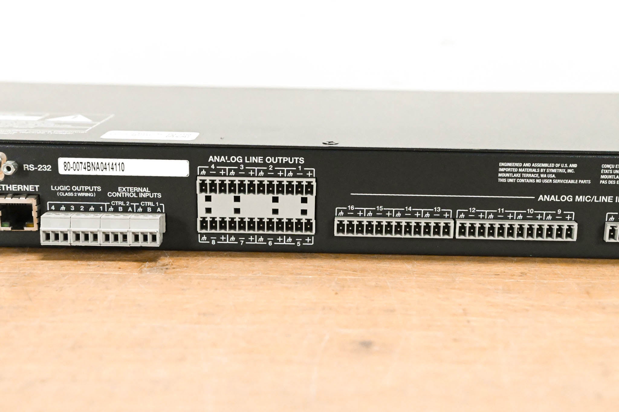 Symetrix Solus 16 SymNet DSP Hardware (NO POWER SUPPLY)