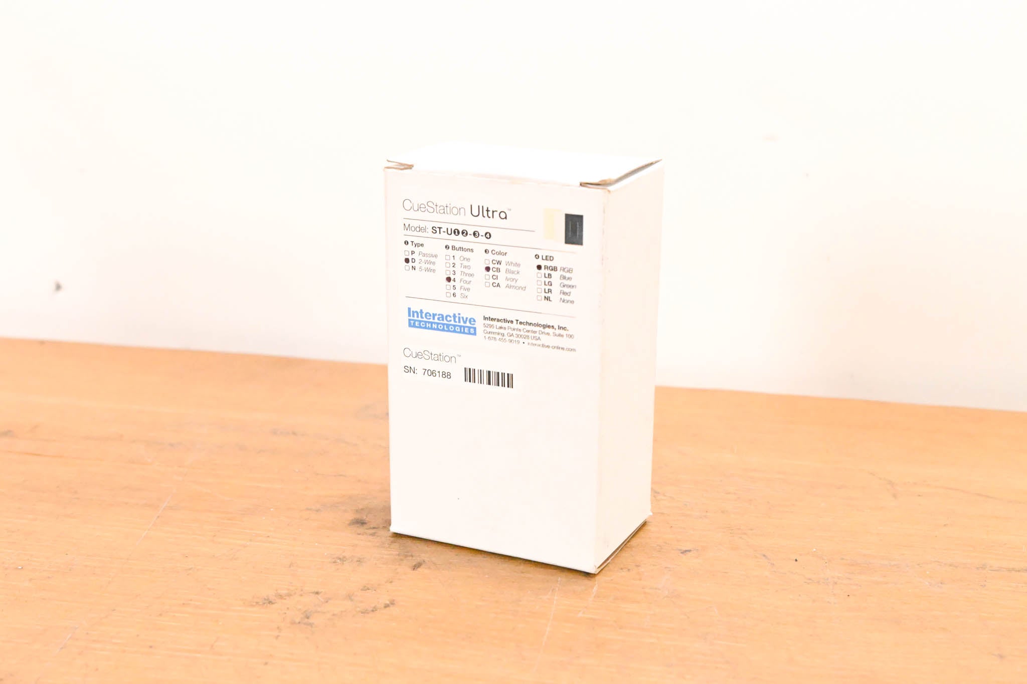 Interactive Technologies ST-UD4-CB-RGB 2-Wire 4-Button Network Station