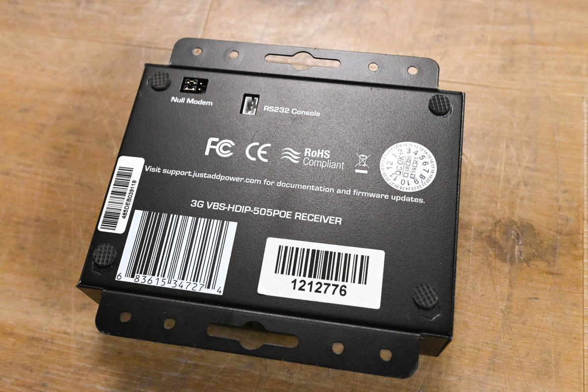 Just Add Power VBS-HDIP-505POE 3G 2GΩ/3G Receiver (NO POWER SUPPLY)