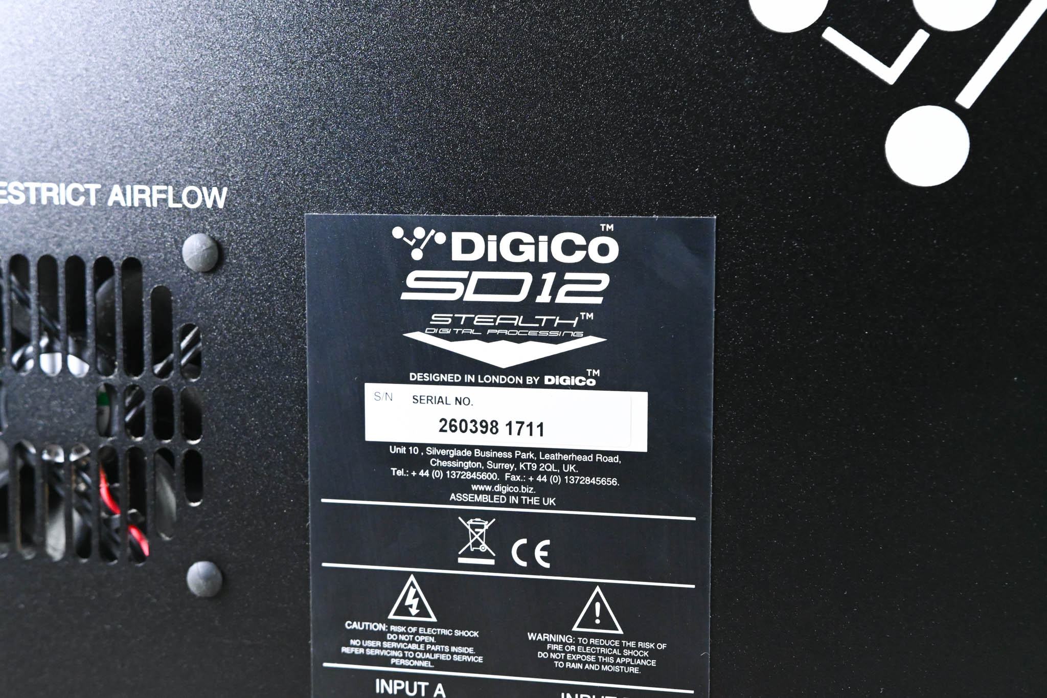 DiGiCo SD12 Digital Mixing Console