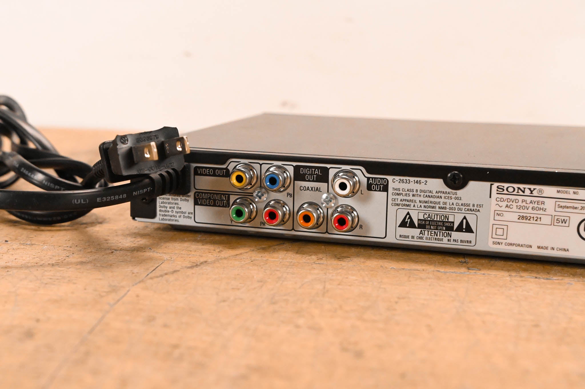 Sony DVP-SR210P DVD Player with HD Upconversion