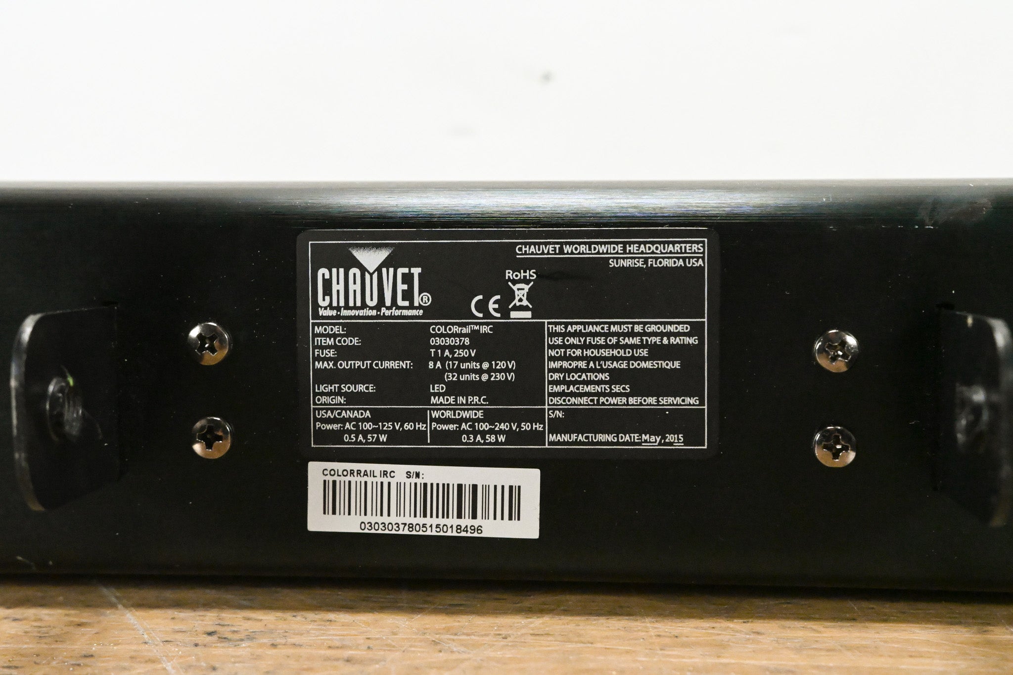 Chauvet COLORrail IRC 320x0.25W RGB LED Strip Light