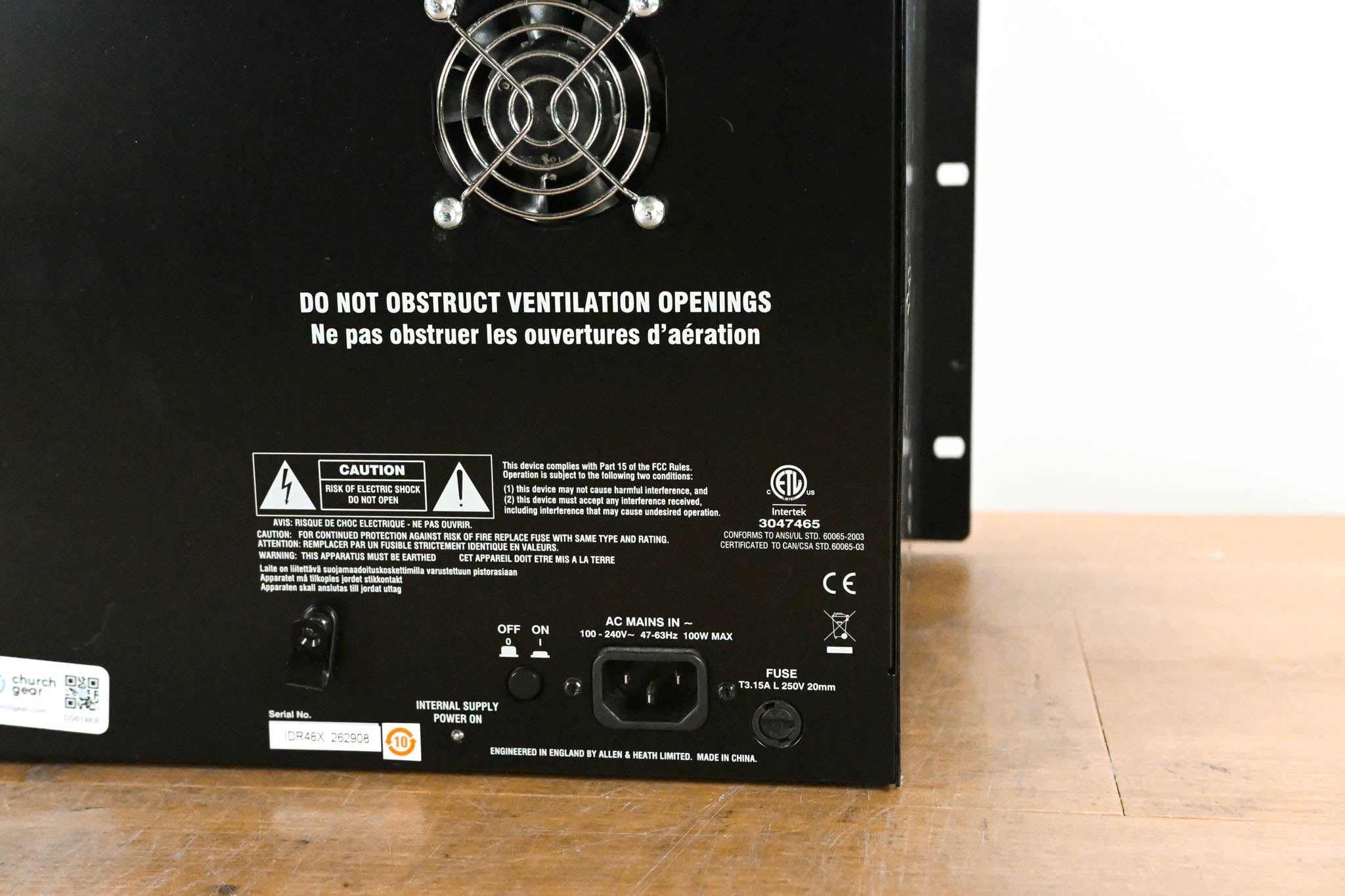 Allen & Heath iDR-48 48-In, 24-Out Audio Stage Box