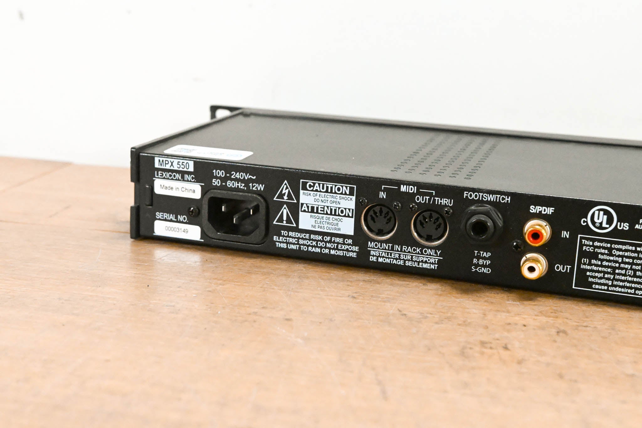 Lexicon MPX 550 Dual-Channel Effects Processor