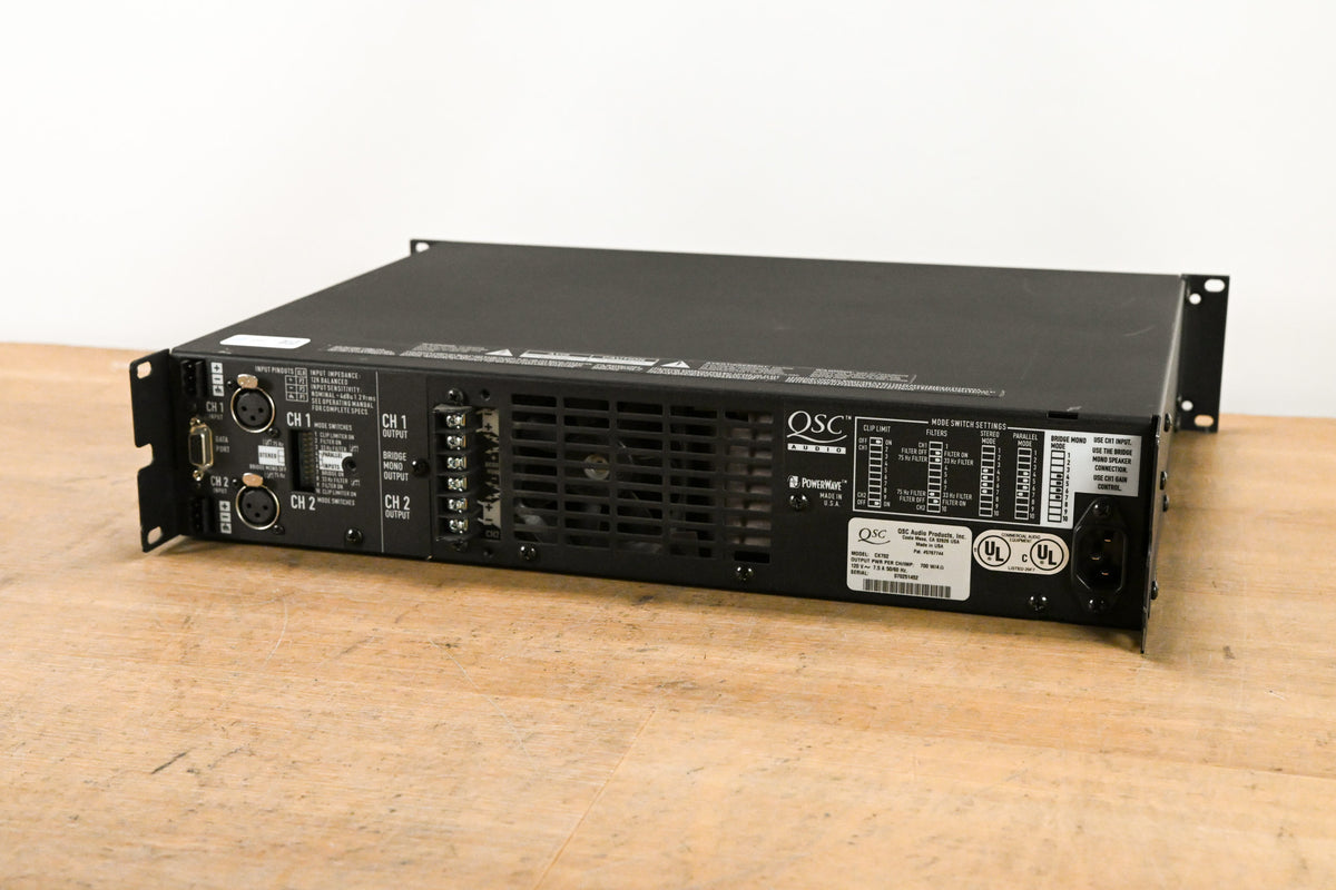 QSC CX702 2-Channel 700W Power Amplifier