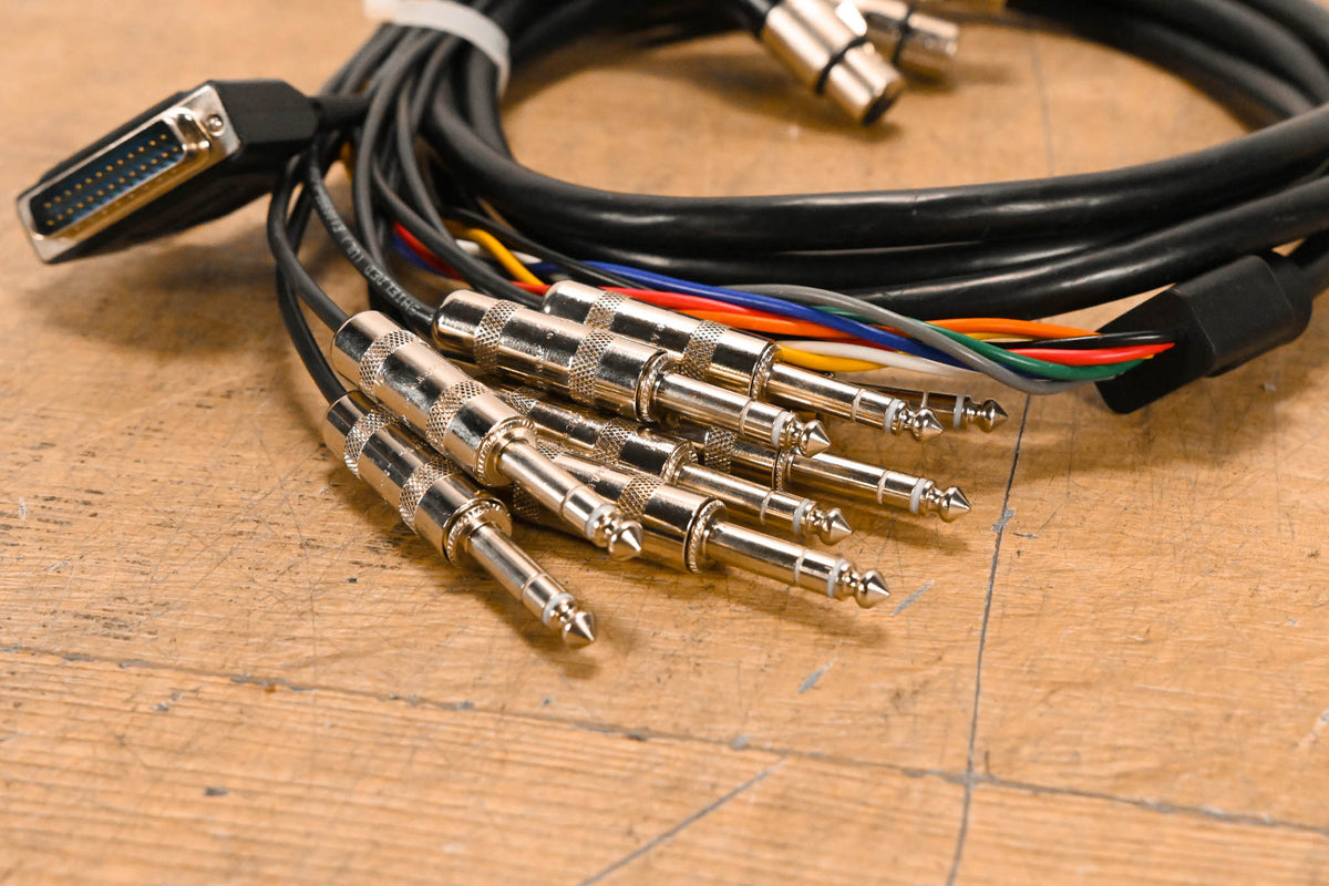 Unbranded DB25 Male to (8x)XLRF and (8x)TRS Cable - 10ft