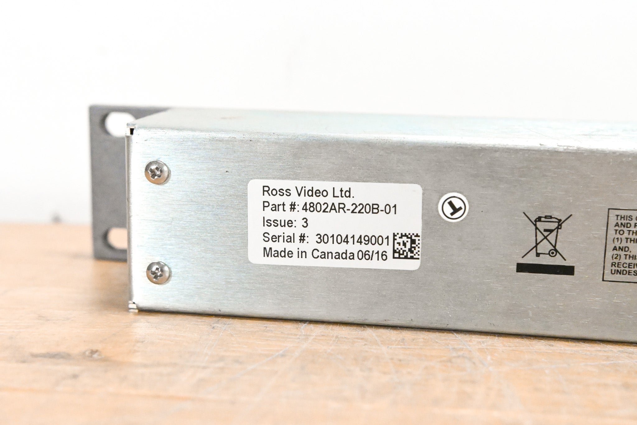 Ross 4802AR-220B 47-Button Auxiliary Control Panel (NO POWER SUPPLY)