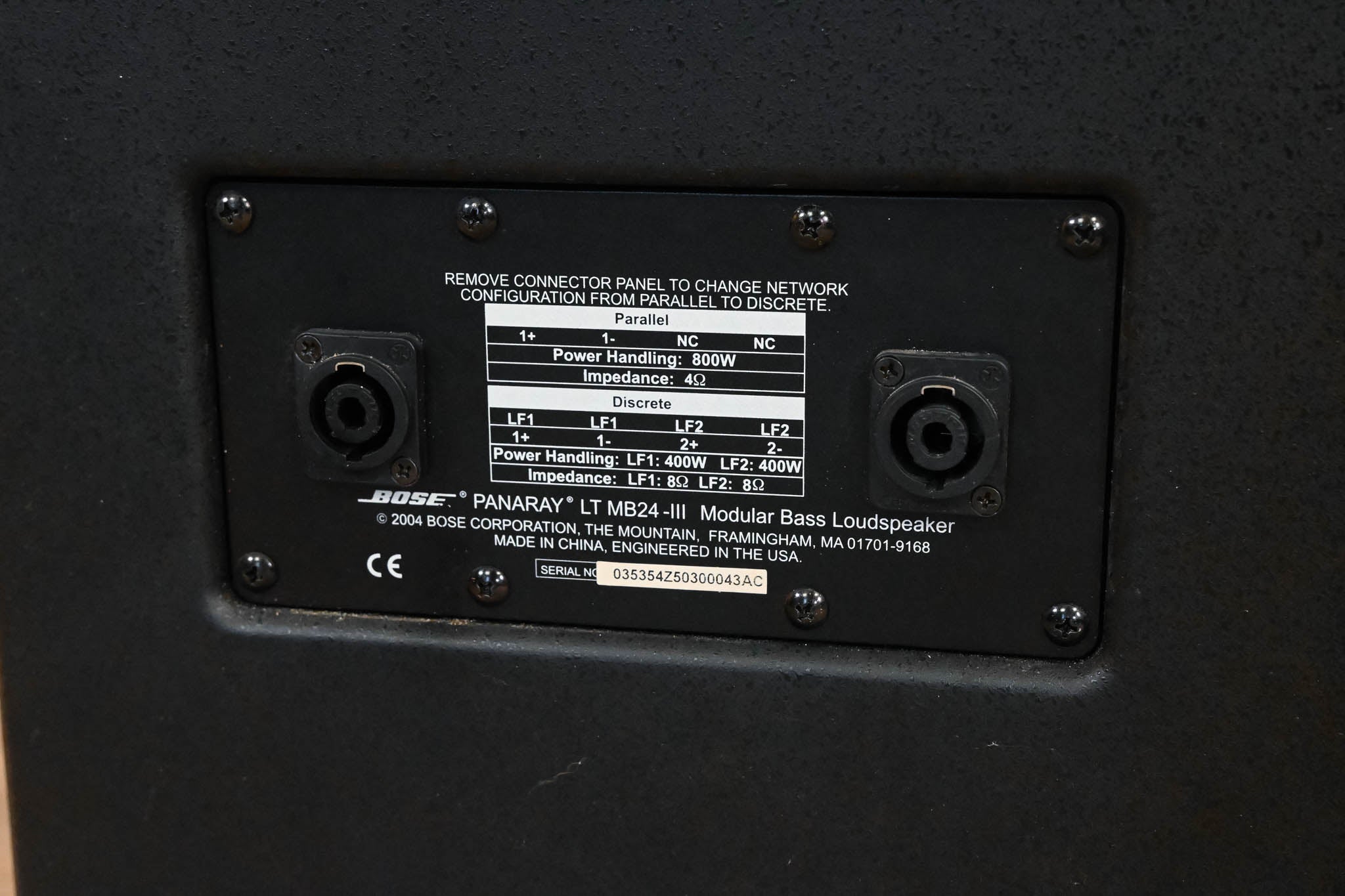 Bose Panaray LT MB24-III Modular Bass Loudspeaker CG01L69