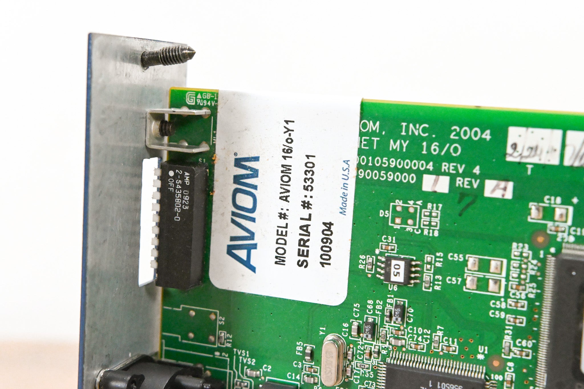 Aviom 16/o-Y1 A-Net Card for Yamaha Digital Products