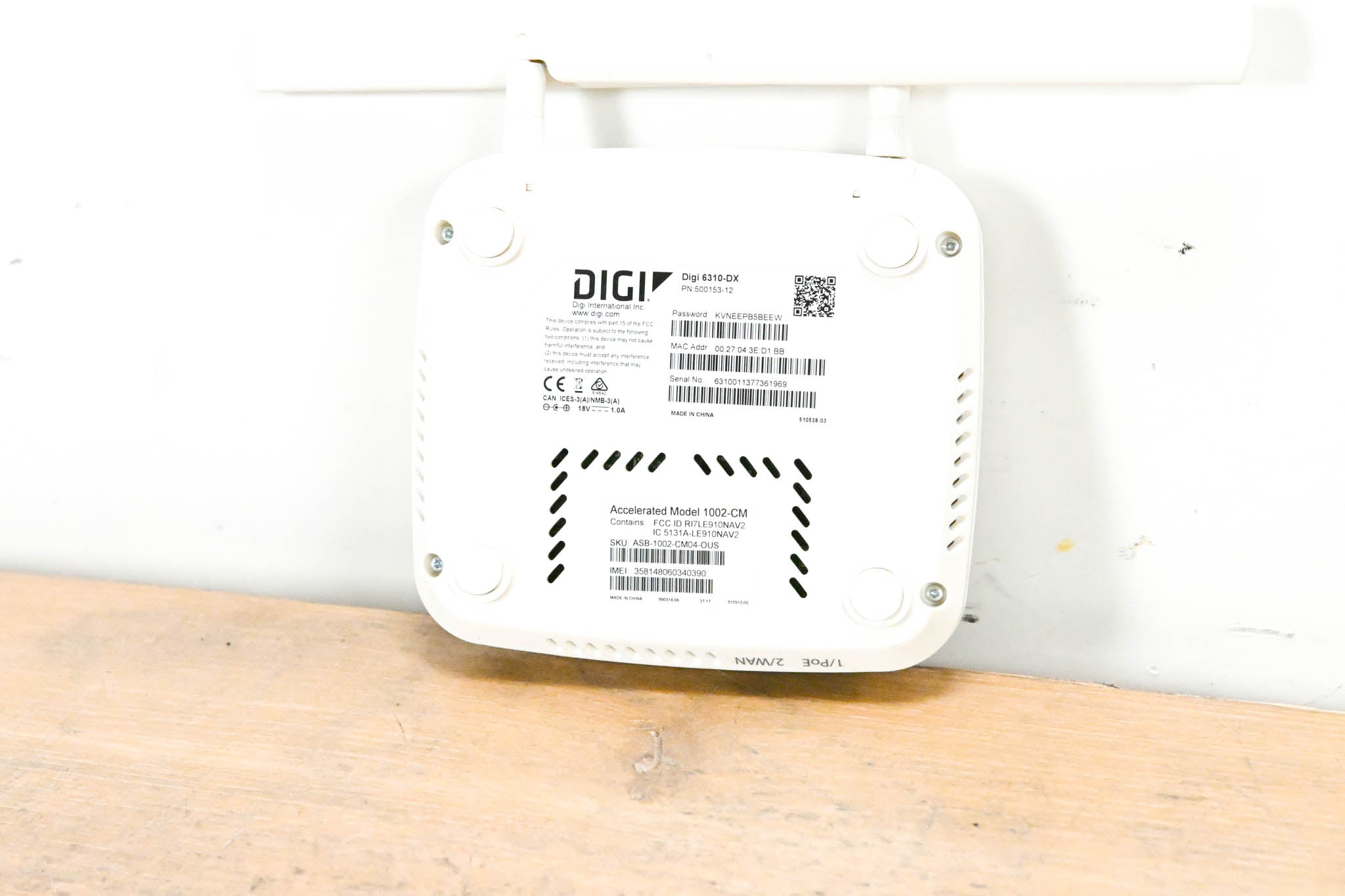 Digi International Digi 6310-DX LTE Cellular Extender (NO POWER SUPPLY)