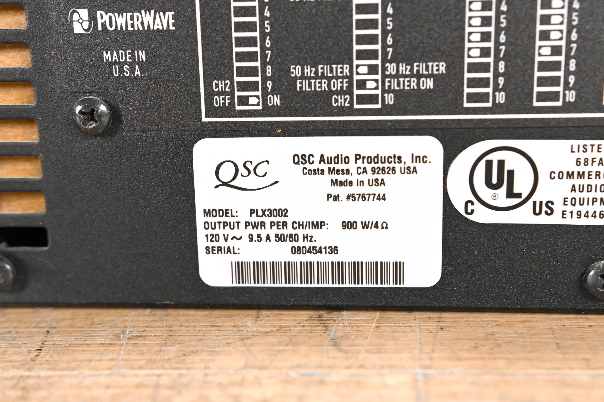 QSC PLX3002 2-Channel Power Amplifier