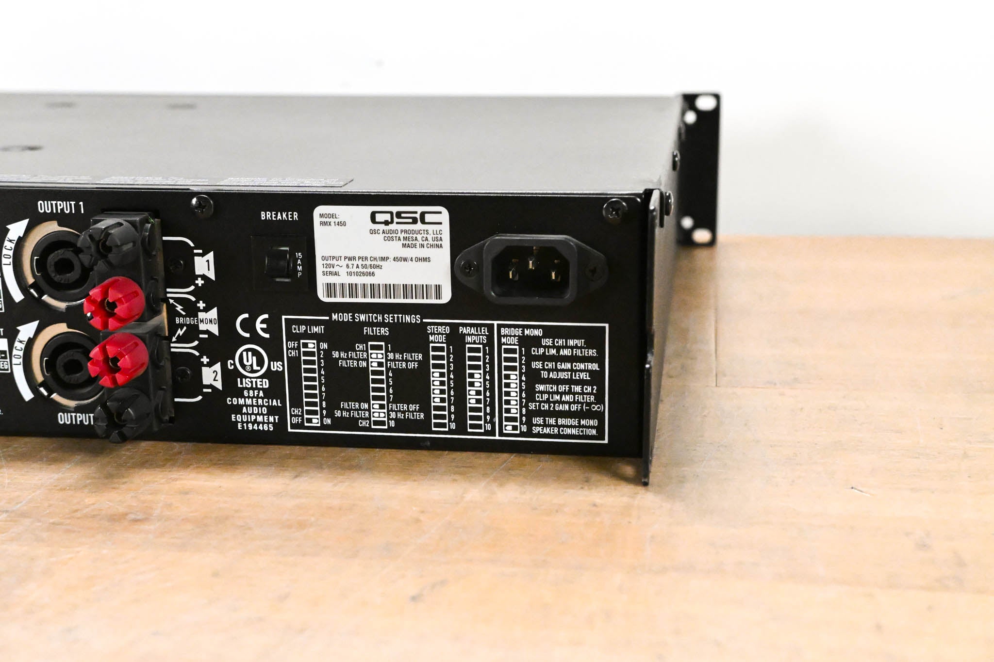 QSC RMX1450 2-Channel Power Amplifier