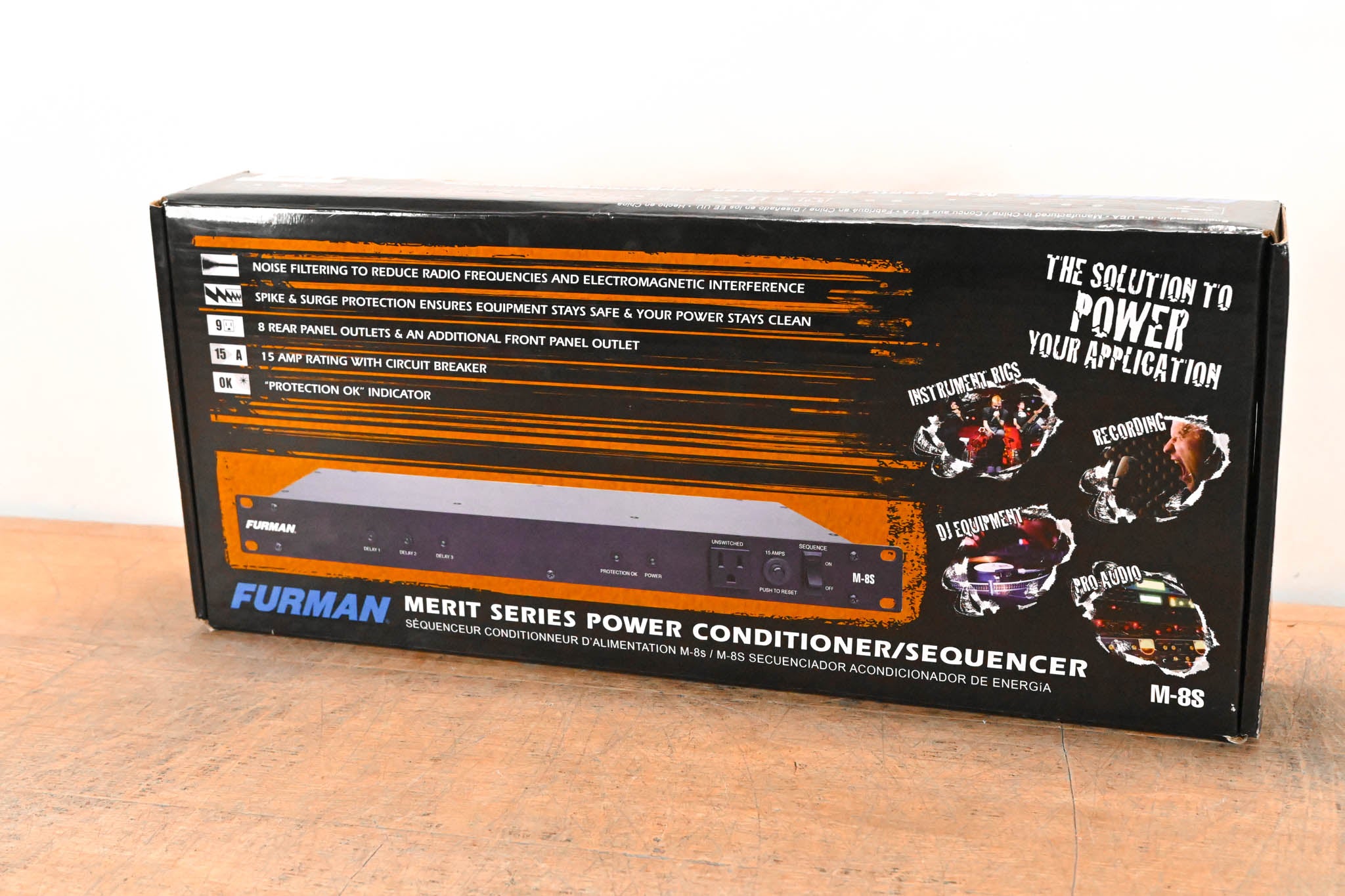 Furman M-8S 15A Standard Power Conditioner with Sequencer