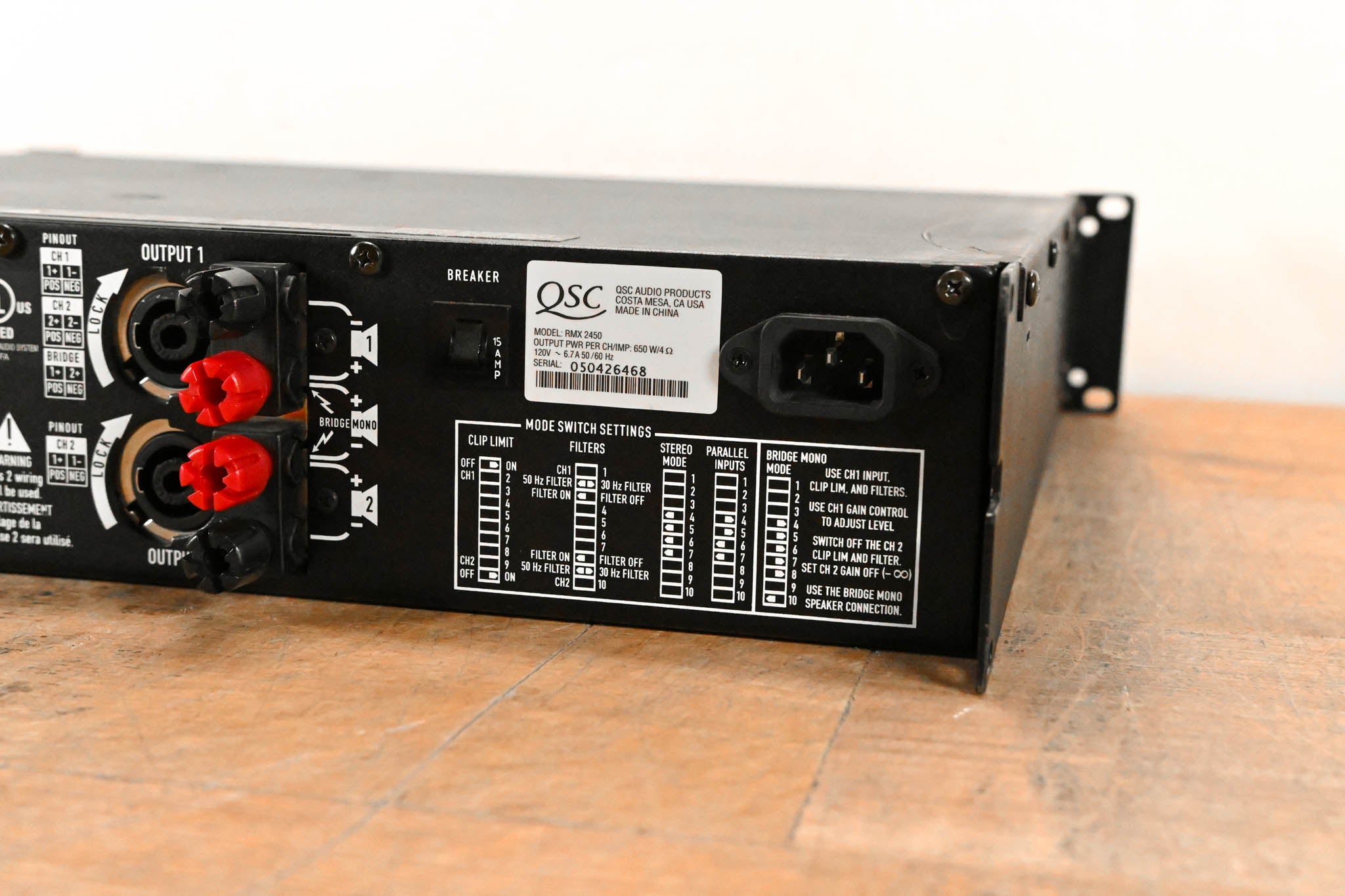 QSC RMX2450 2-Channel Power Amplifier