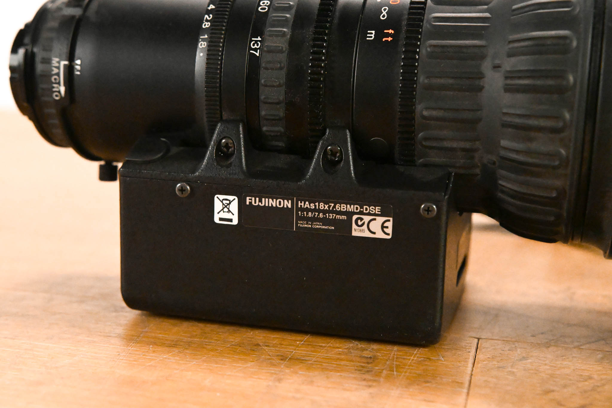 Fujinon HAs18x7.6BMD-DSE 18x Motor Driven HD Telephoto Lens