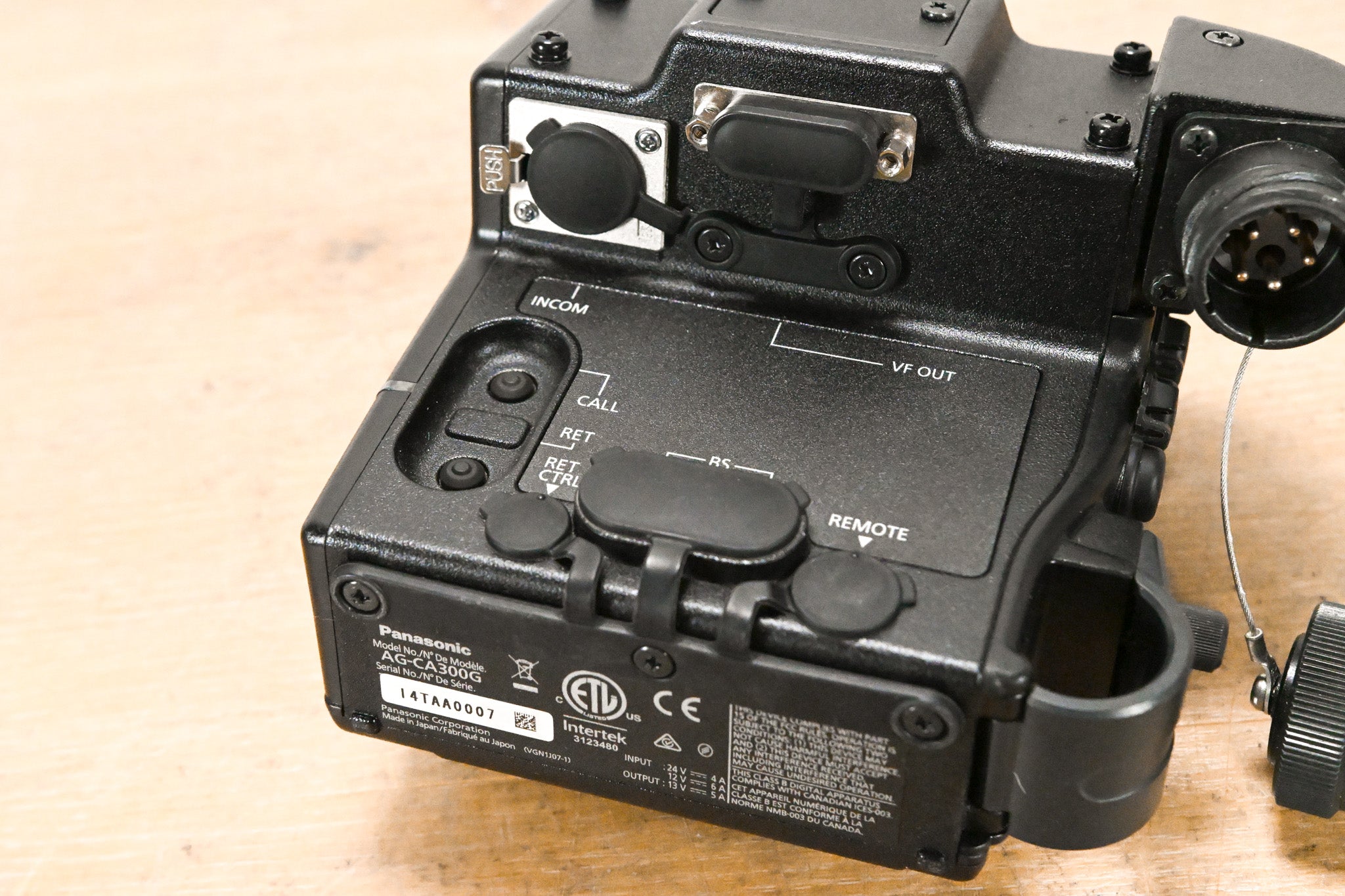 Panasonic AG-CA300G Camera Studio Adapter