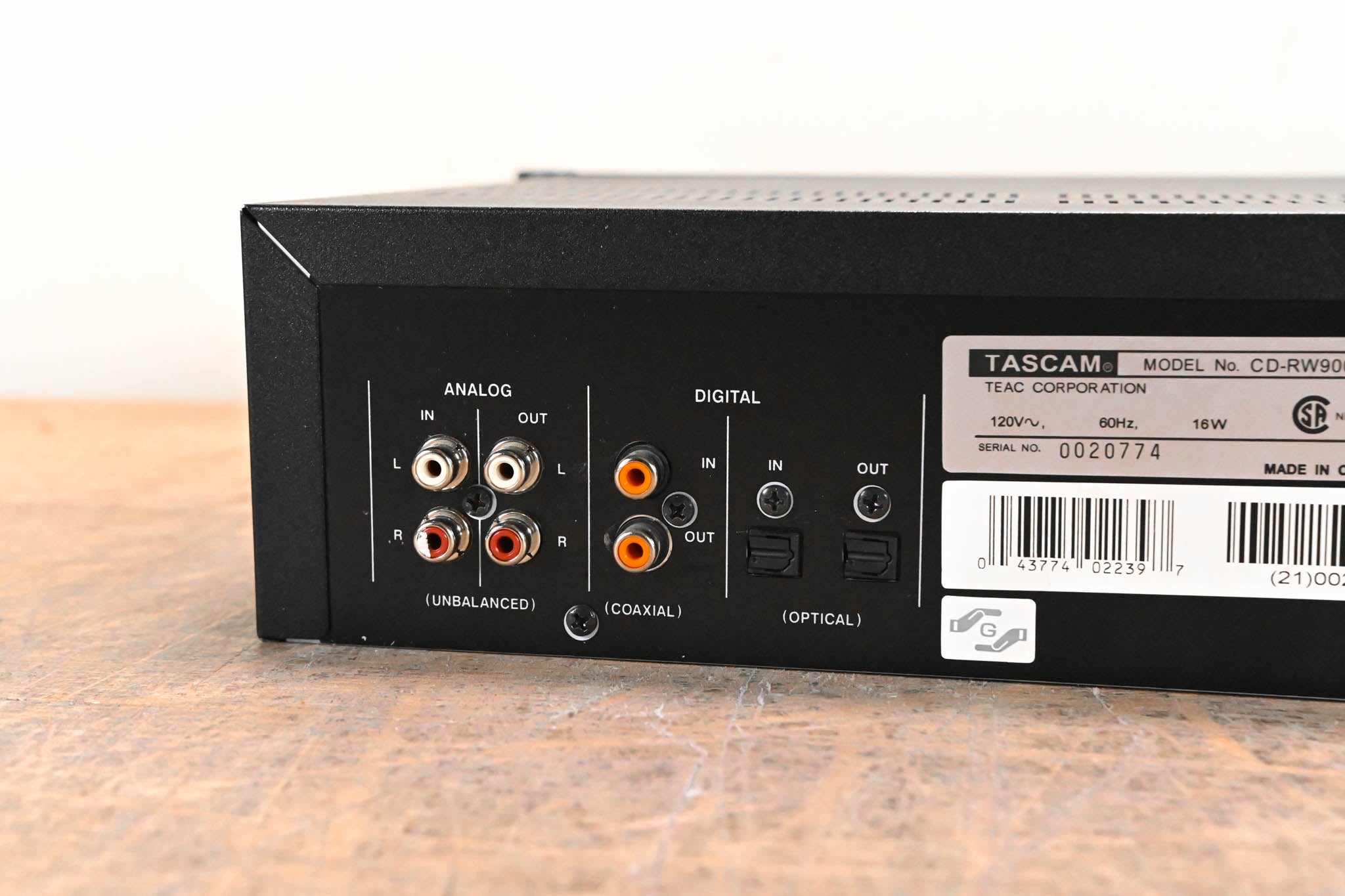 TASCAM CD-RW900SL CD Rewritable Recorder