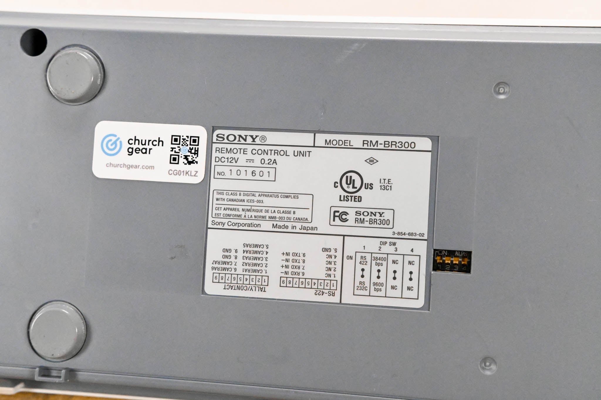 Sony RM-BR300 Remote Control Unit for BRC Series Cameras (NO PSU)