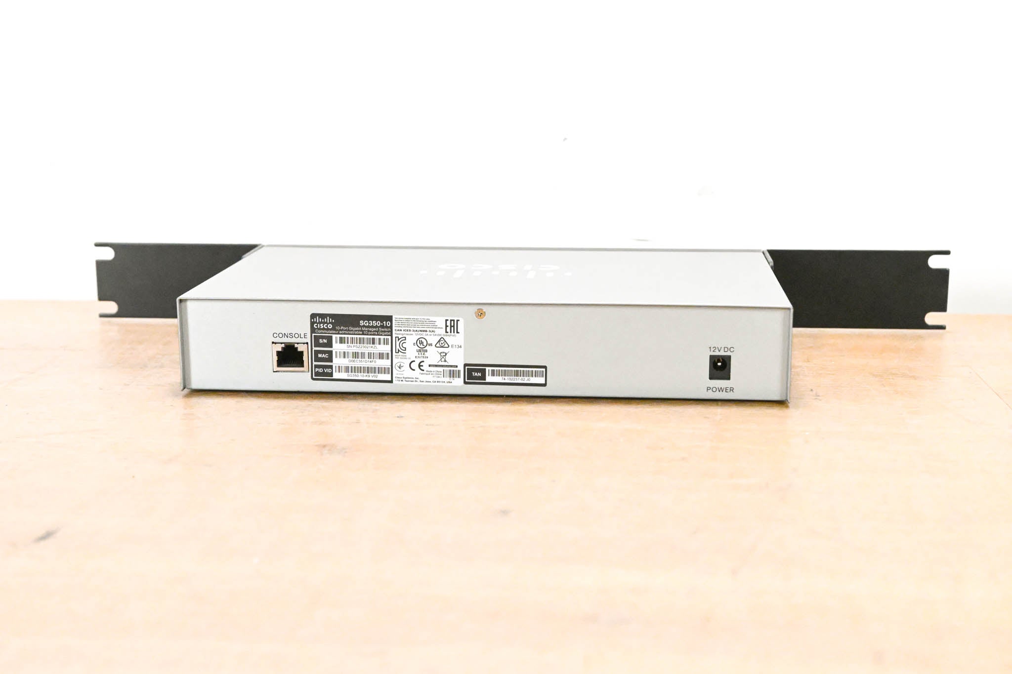 Cisco SG350-10 10-Port Gigabit Managed Switch (NO POWER SUPPLY)