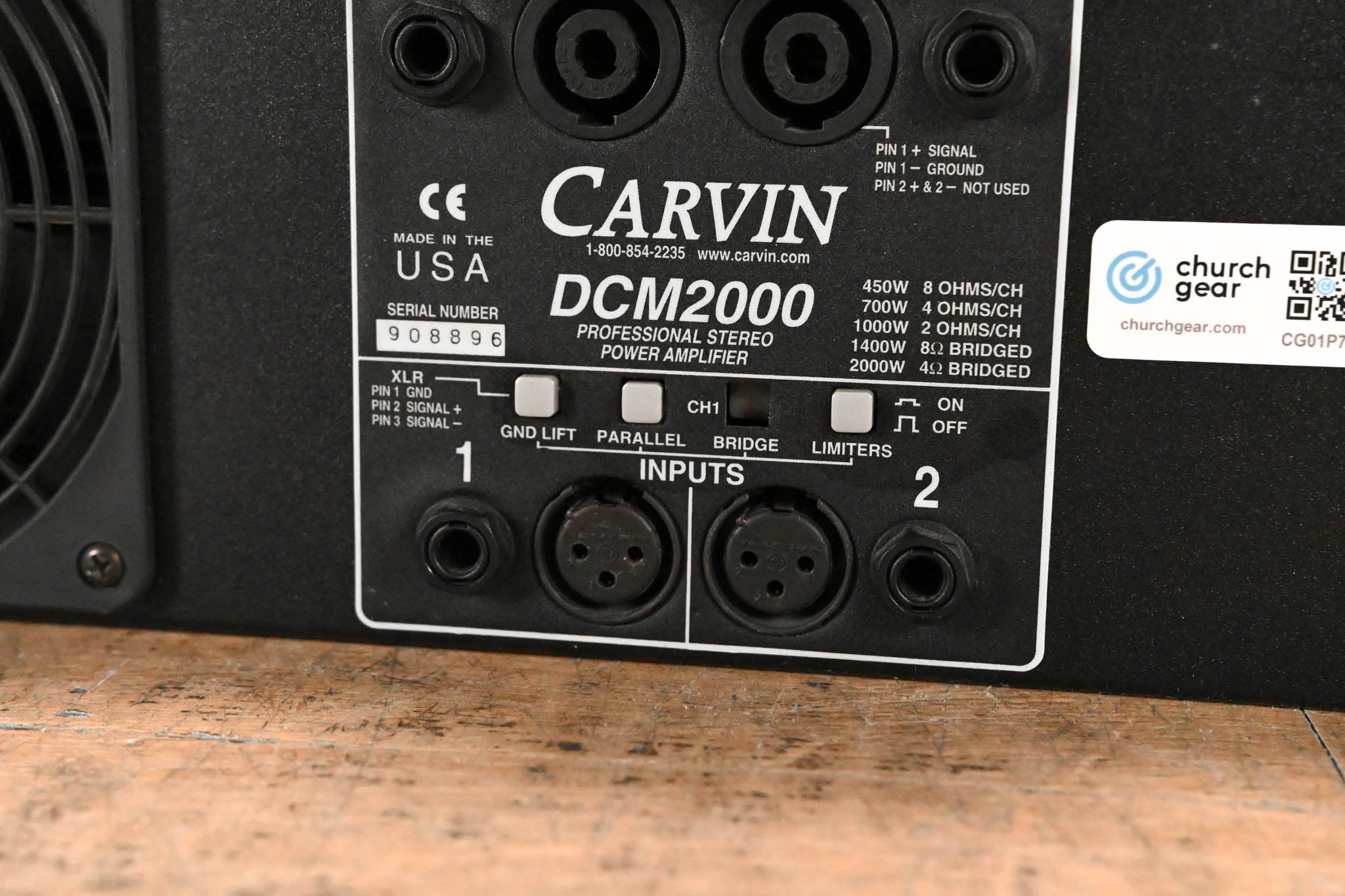 Carvin DCM2000 2-Channel Power Amplifier