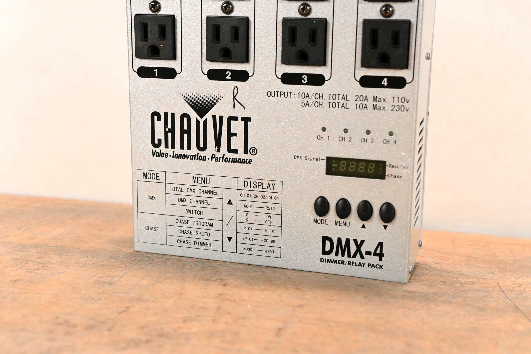 Chauvet DMX-4 4-Channel DMX Dimmer/Relay Pack
