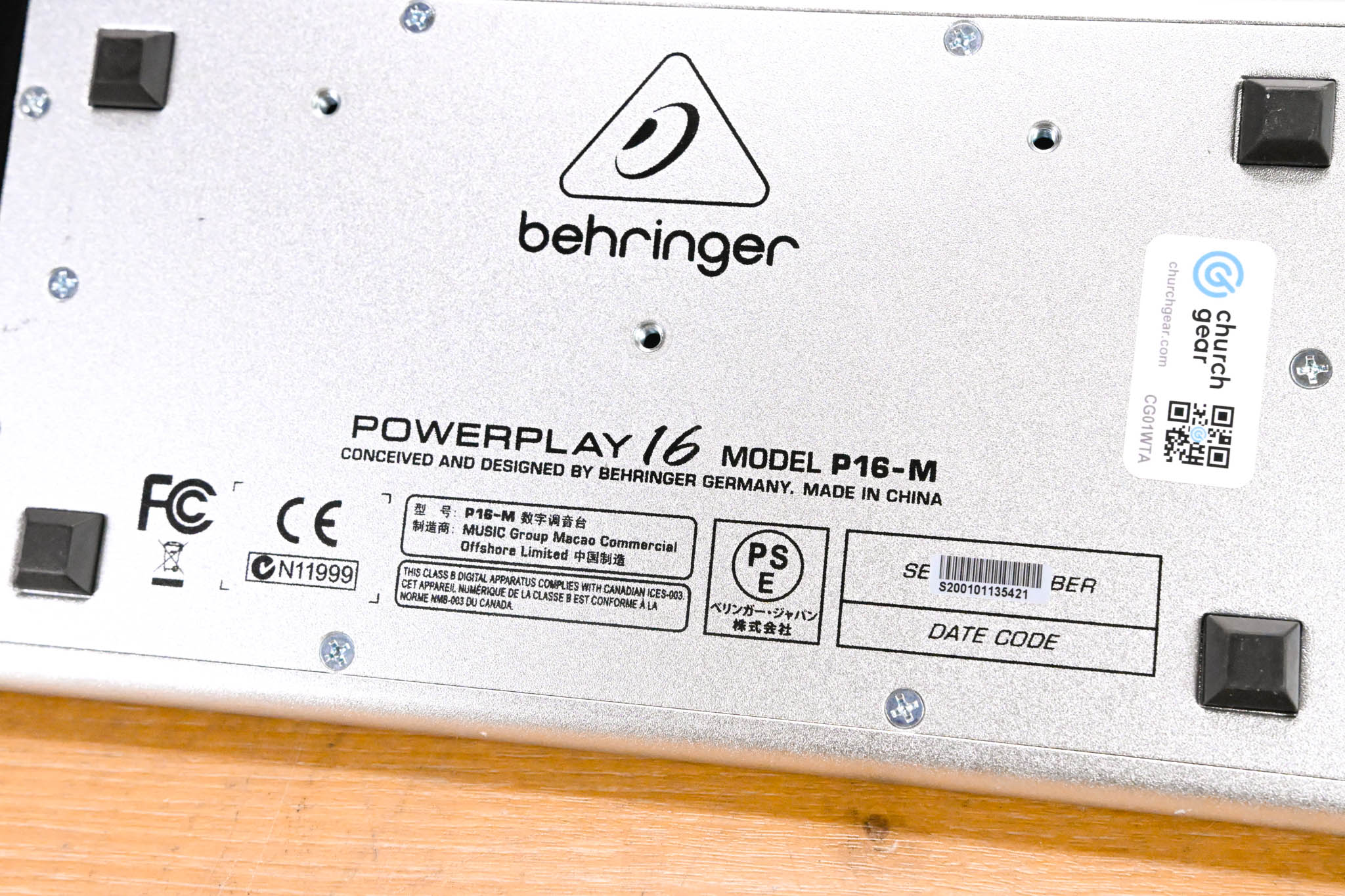 Behringer Powerplay P16-M 16-Channel Digital Personal Mixer