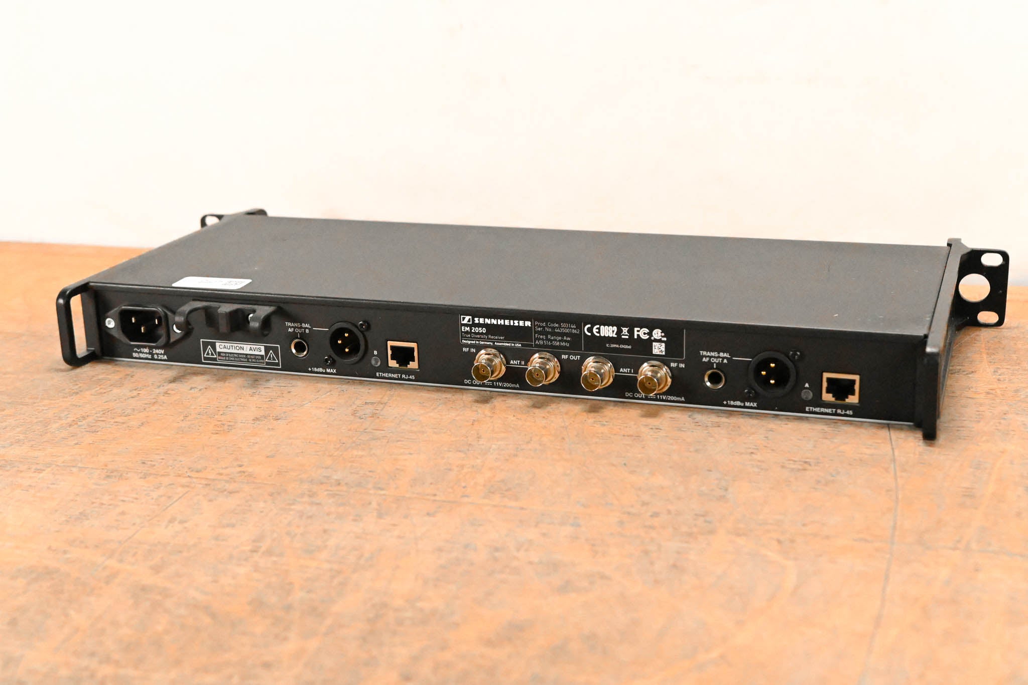 Sennheiser EM 2050 Dual-Channel Wireless Receiver Aw Range: 516-558 MHz
