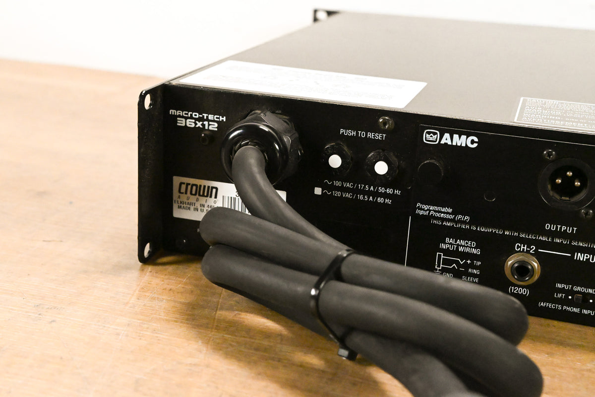 Crown Macro-Tech 36x12 2-Channel Power Amplifier