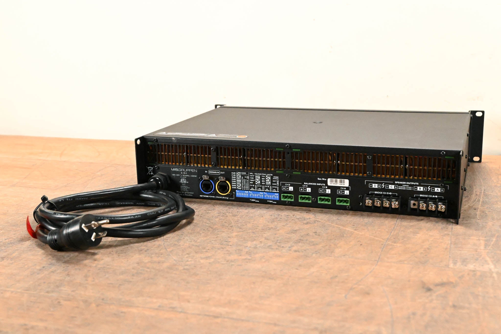 Lab Gruppen C 48:4 4800W 4-Channel Power Amplifier