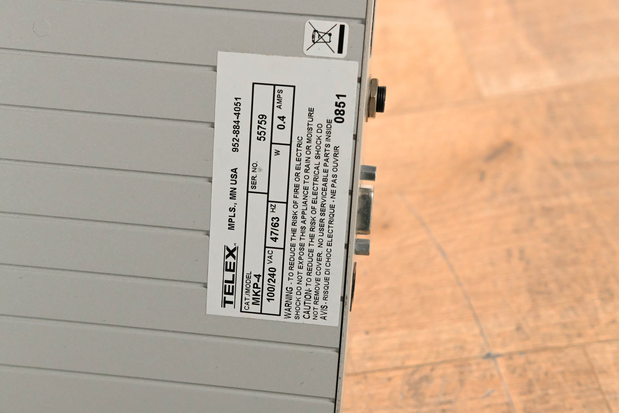 RTS MKP-4 4-Position Rackmount/Desktop Keypanel  - 4 pin