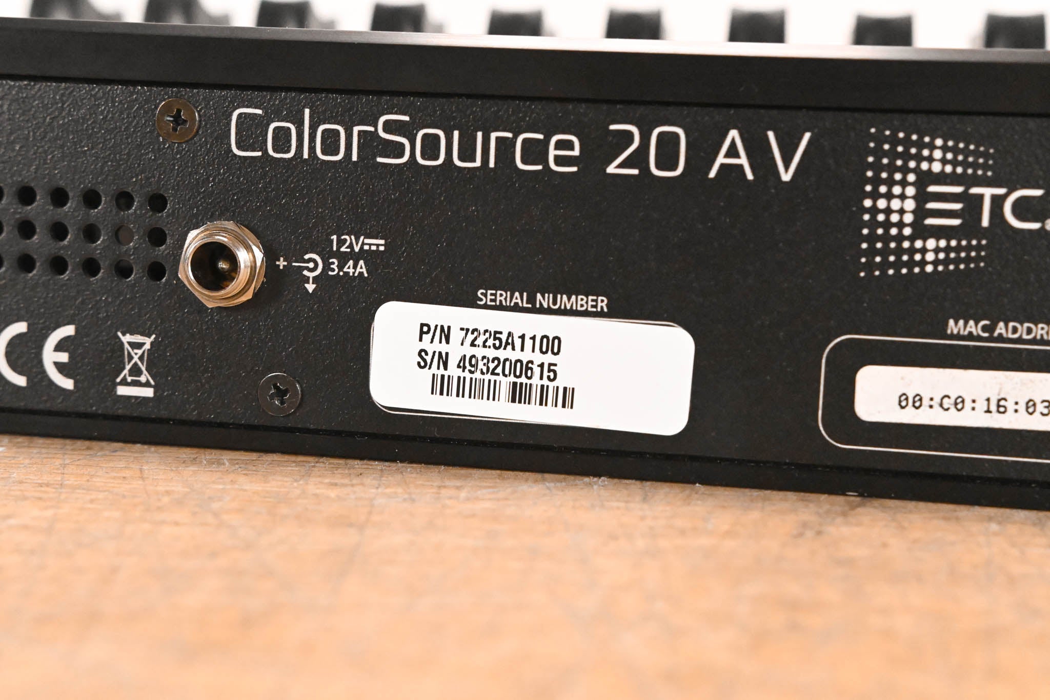 ETC ColorSource 20 AV DMX Lighting Control Console (NO POWER SUPPLY)