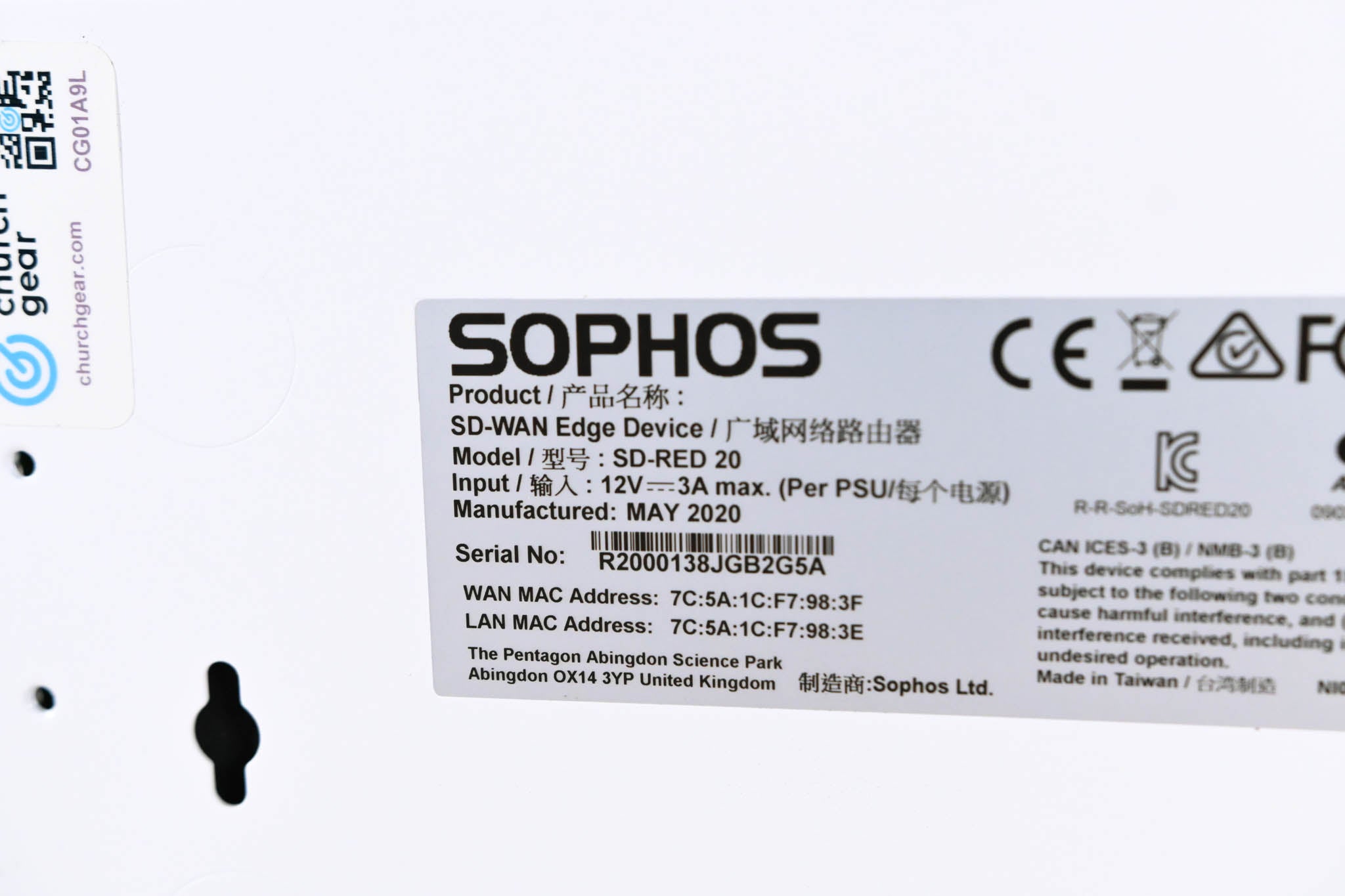 Sophos SD-RED 20 Remote Ethernet Device