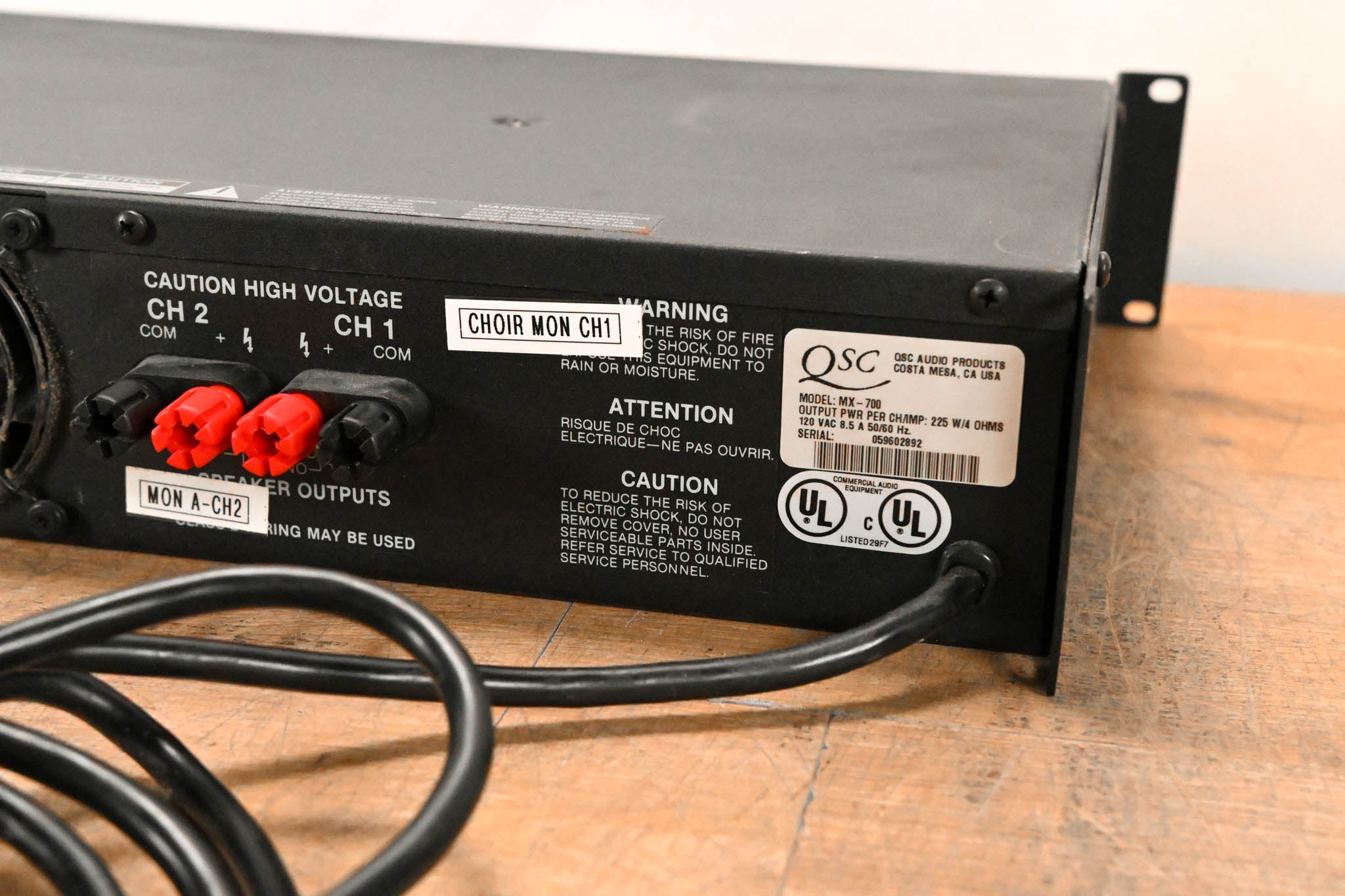 QSC MX 700 2-Channel Power Amplifier